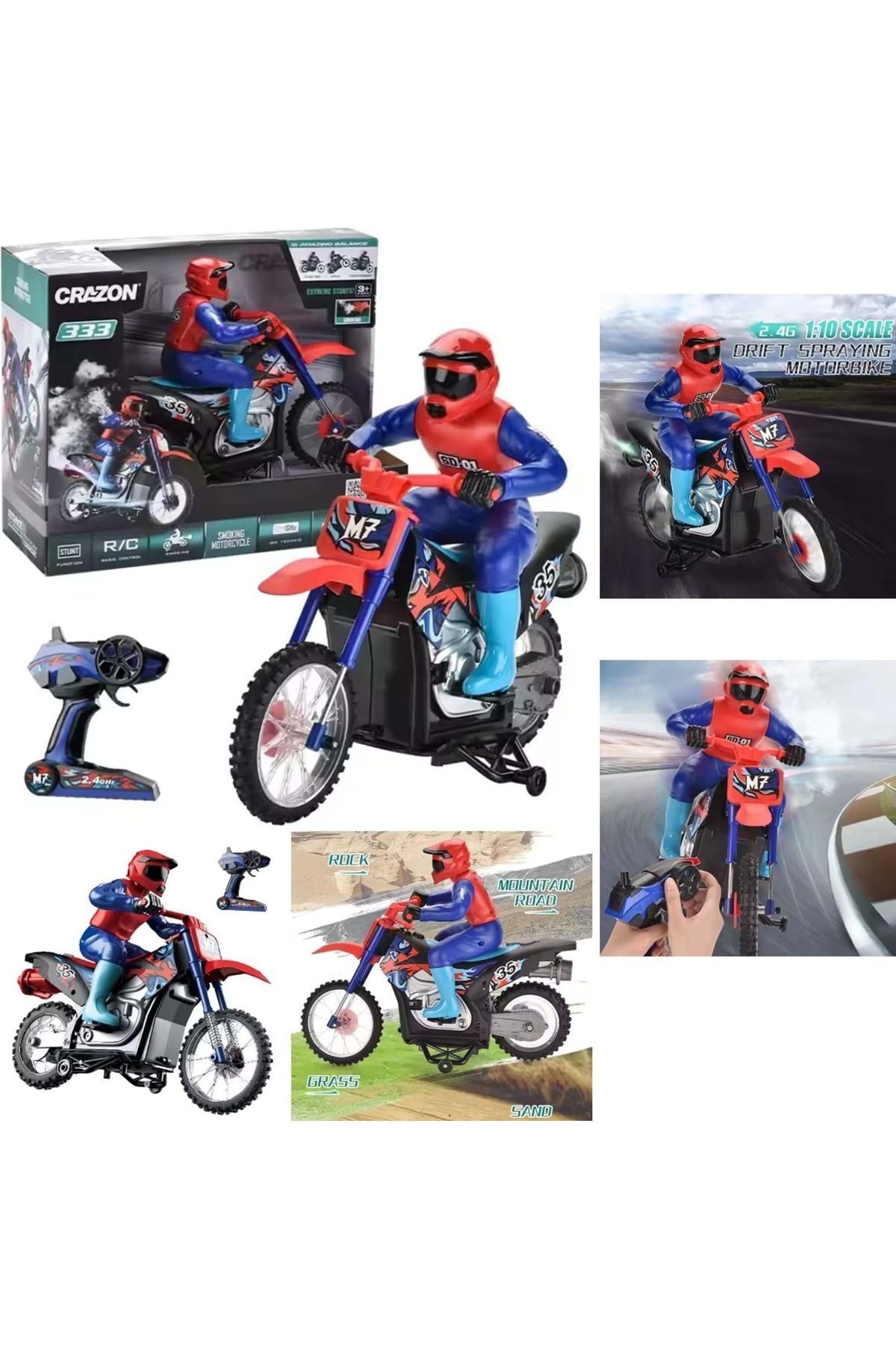 SCOWETTO Uzaktan Kumandalı Duman Atan Şarjlı Motorsiklet ( Videosundan İzleyebilirsiniz )
