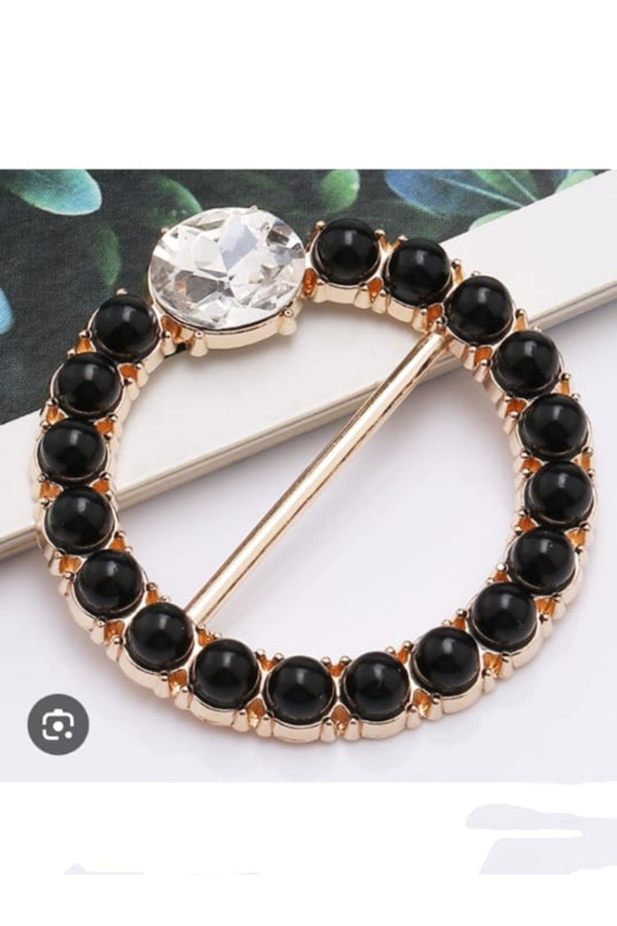 Shisa Jewel Siyah inci kristal Düğme Köşe Tokalı Üst Etek Sabit Tişört Düğümlü Toka Bel Aksesuarları Kitleri(77)