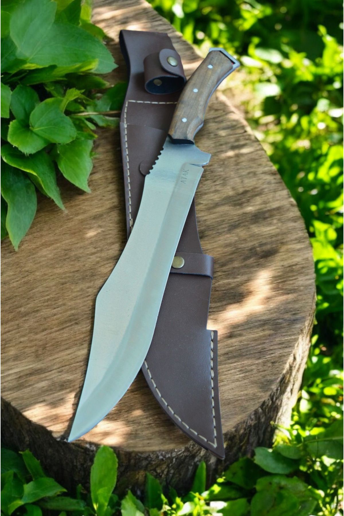 MERTCAN KNİFE 42 cm yelkenli model orman palası outdoor av ve kamp bıçağı mutfak bıçağı çakı kasap et bıçağı