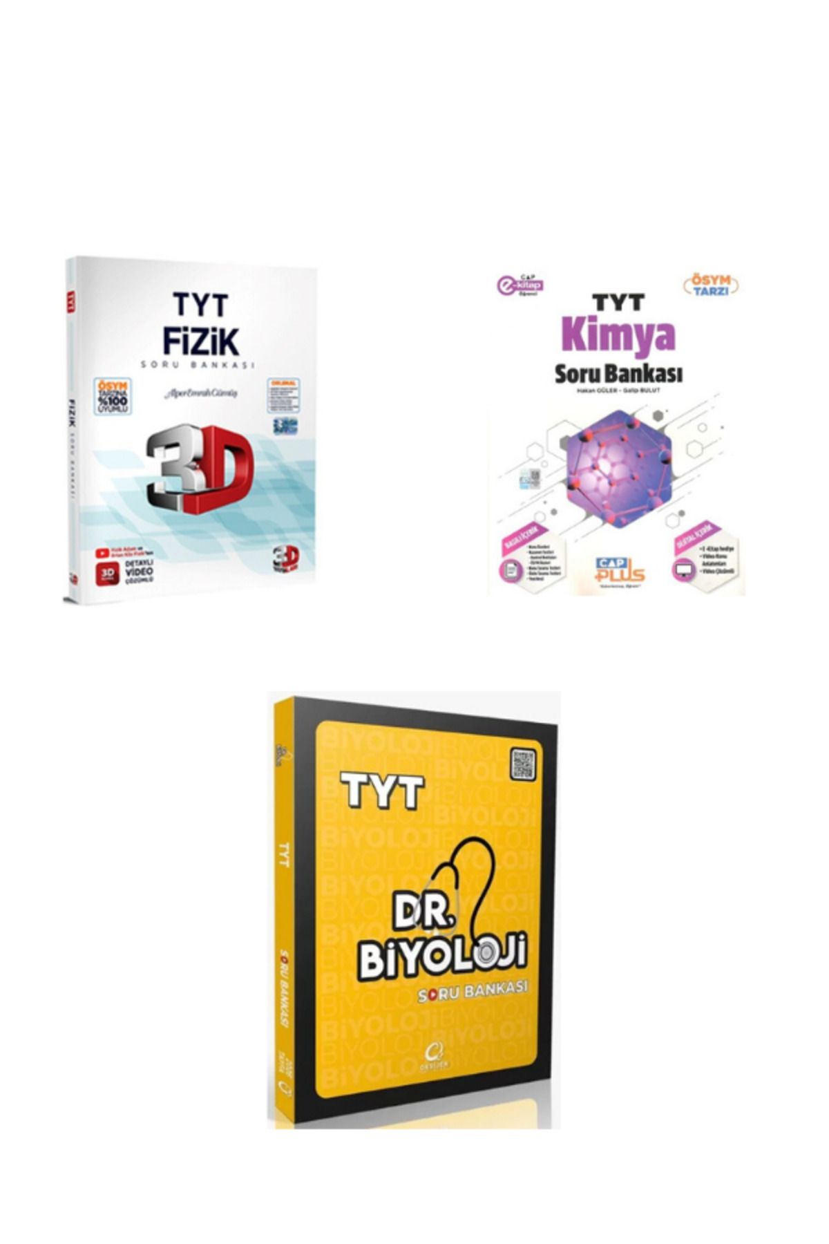 Benim Hocam Yayınları 2025 3d tyt fizik çap tyt kimya ve dr biyoloji tyt biyoloji soru bankası
