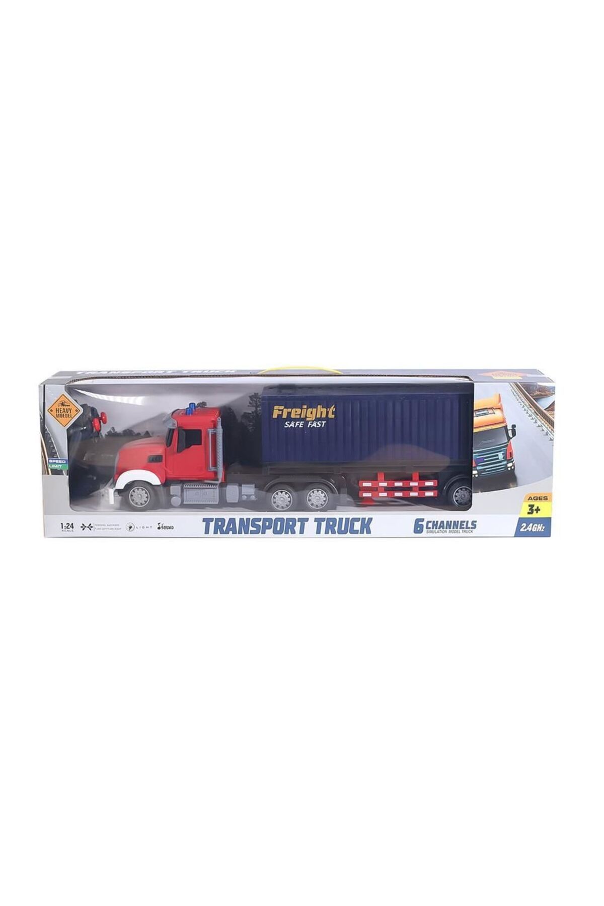 Russet Kumandalı Şarjlı Işıklı Transporter Tır 1:24