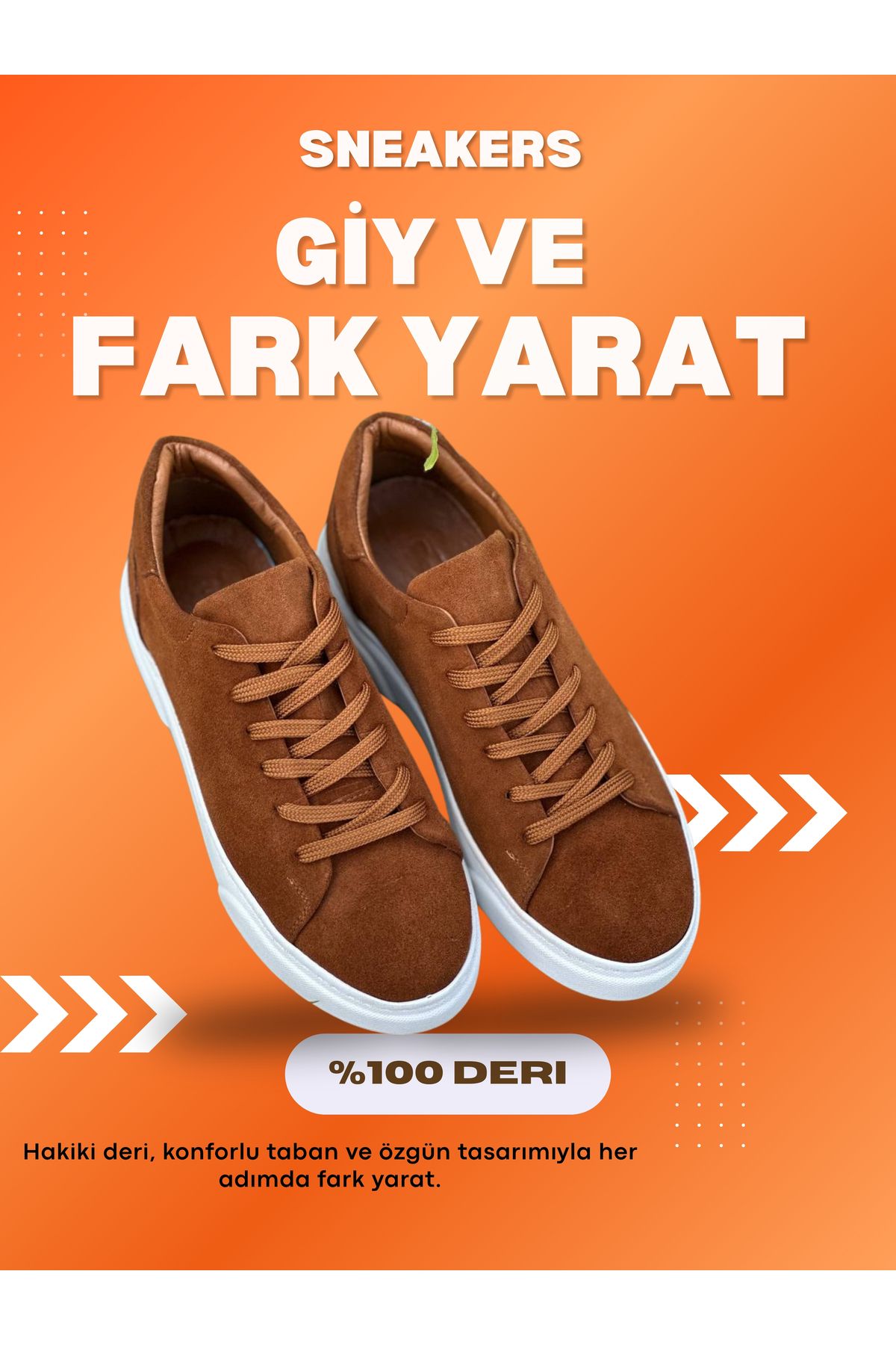shcenco Hakiki Deri Erkek Sneaker Ayakkabı – El İşçiliği ve Konforlu Taban