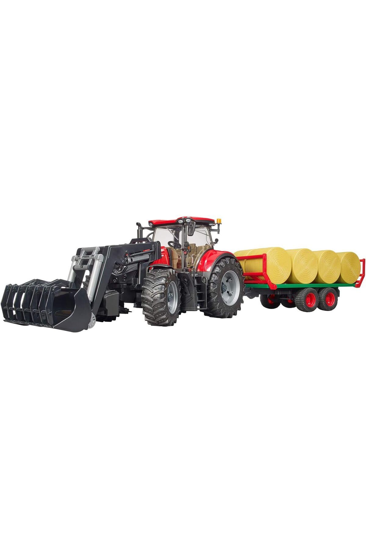 yenibagshop BR03198 Case Ih Optum 300Cvx Kepçeli Traktör & Balya Römorku