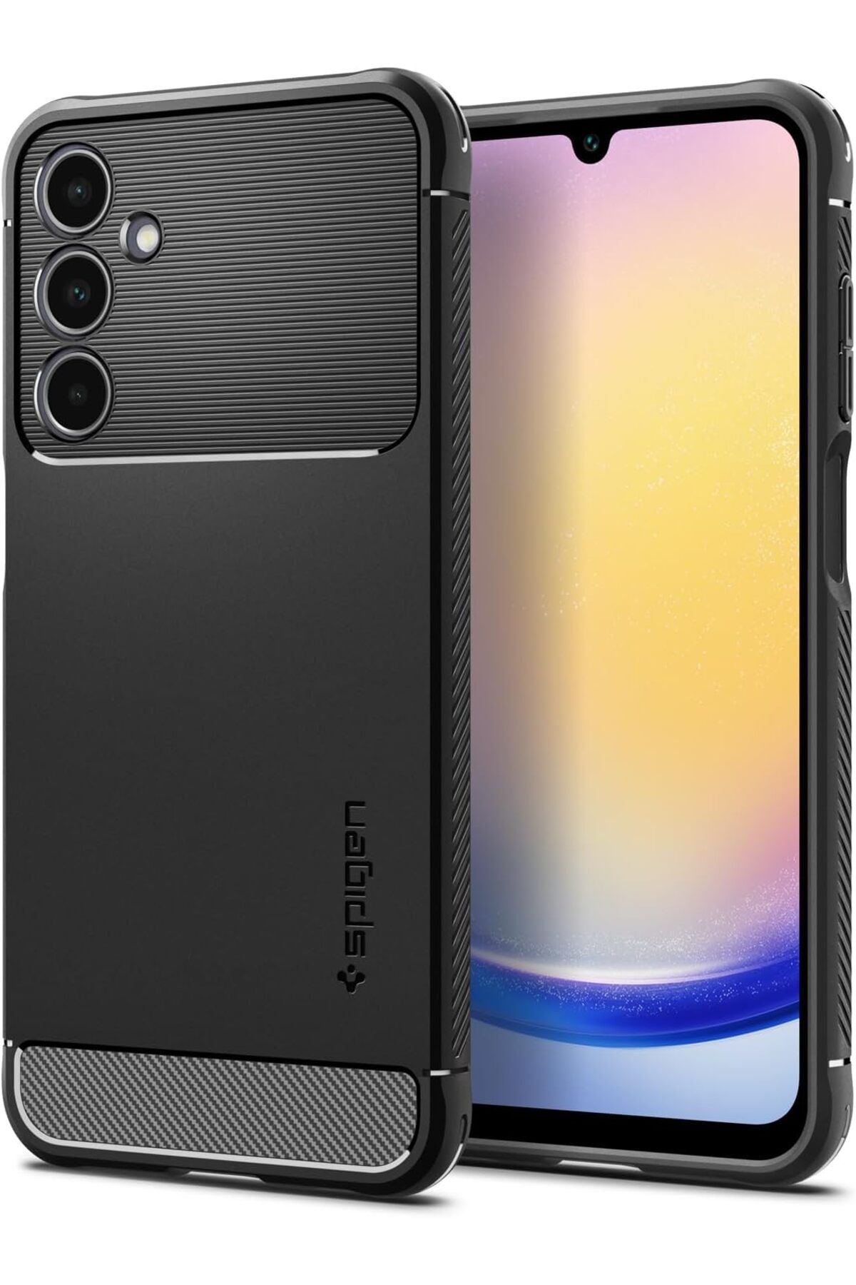 yenibagshop Galaxy A25 Uyumlu  Kılıf Rugged Armor Matte Black - ACS06831