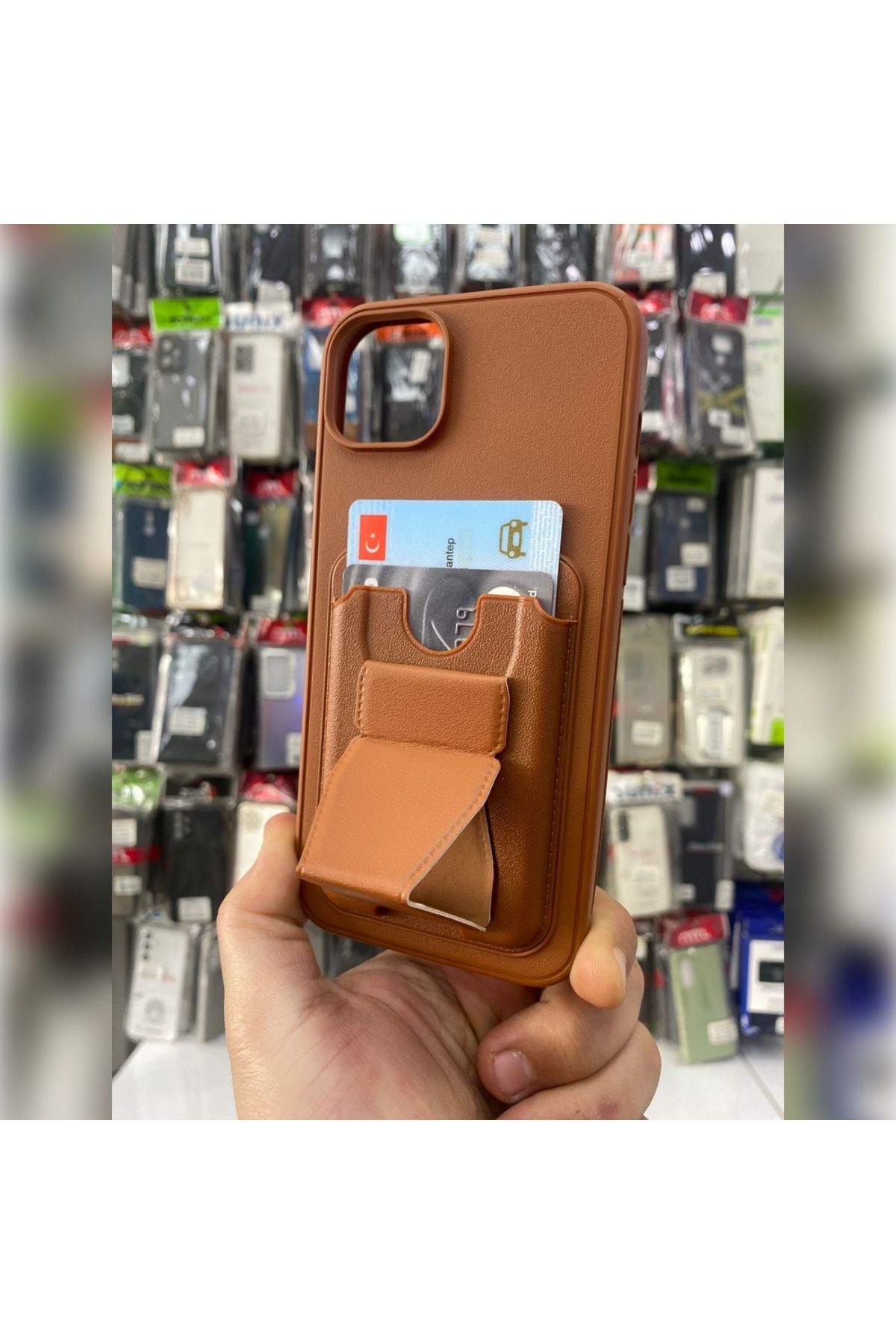 Soffany İPHONE 12 STAND DERİ KART KILIF