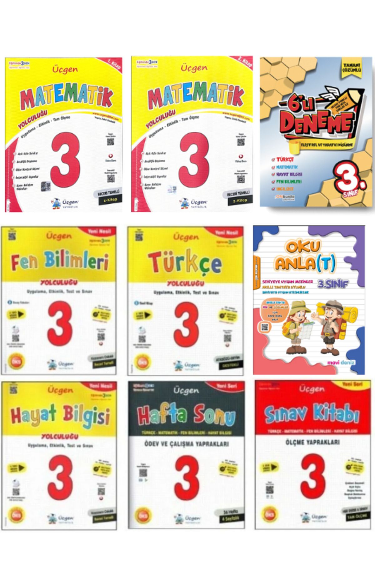 Üçgen Yayıncılık 3. Sınıf Set 9 Kitap kampanyalı