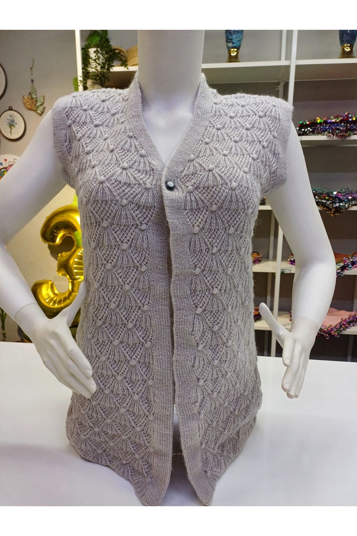 Butik El örgüsü çeyizlik yelek