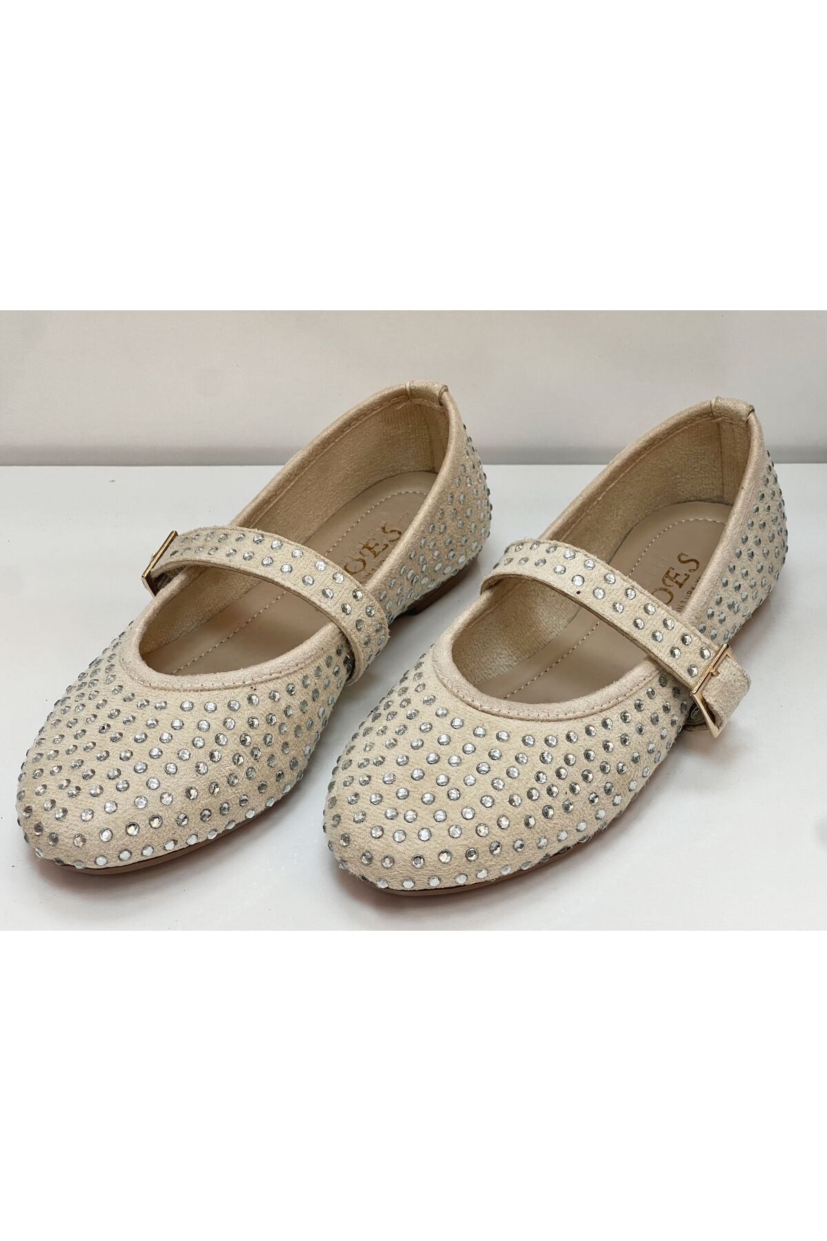 MRZ SHOES KADIN TAŞ DETAYLI İNCE BANTLI BABET