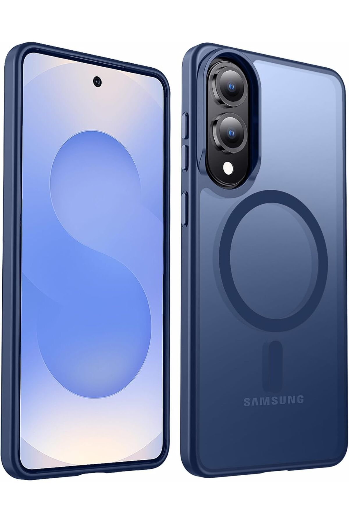 Rivor Samsung Galaxy S25 Edge Kılıf Kamera Yükseltili Magsafe Şarj Özellikli Mat Arka Yüzey Sert Kapak