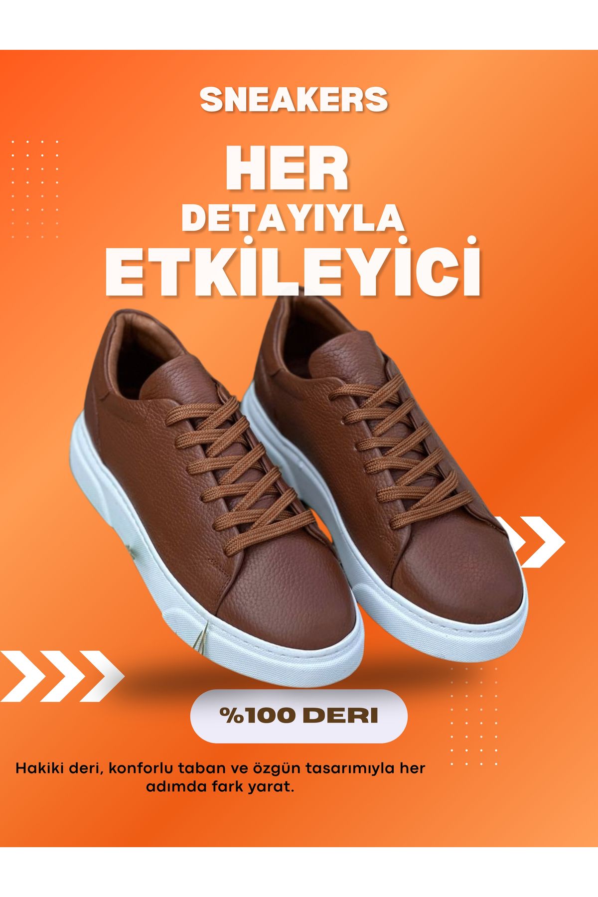 shcenco Hakiki Deri Erkek Sneaker Ayakkabı – El İşçiliği ve Konforlu Taban