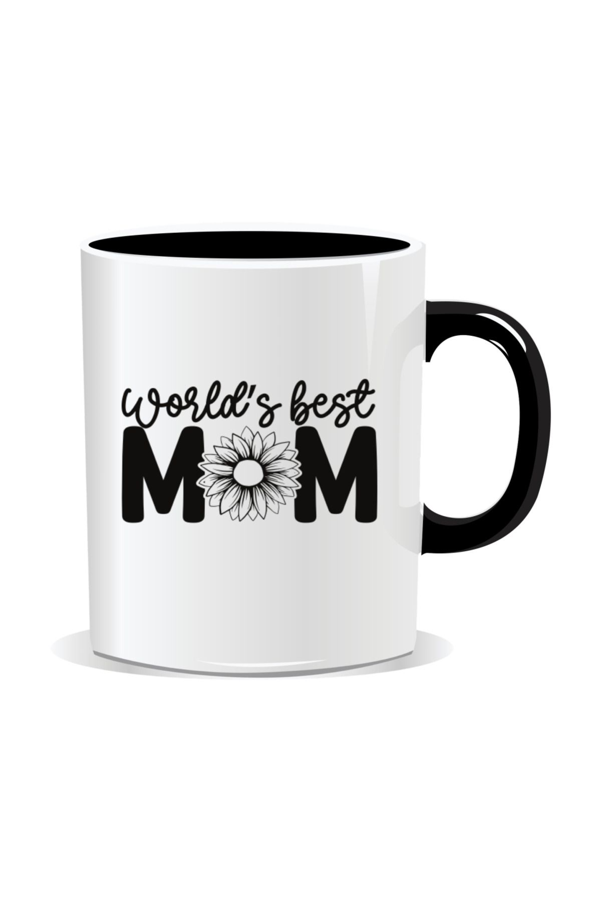 OEM Cana Personalizata Cu Mesaje De 8 Martie Pentru Mame, World's Best Mom - Interior Negru - One Size