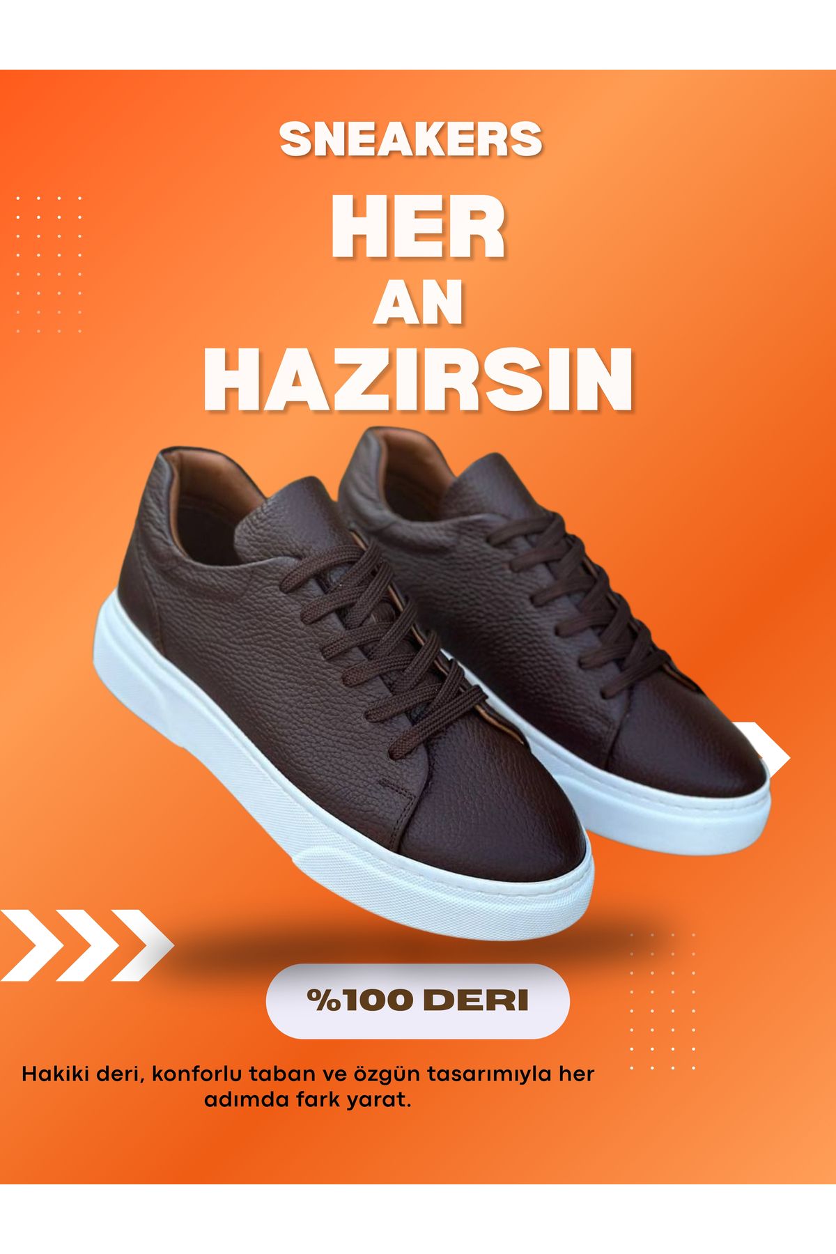shcenco Hakiki Deri Erkek Sneaker Ayakkabı – El İşçiliği ve Konforlu Taban