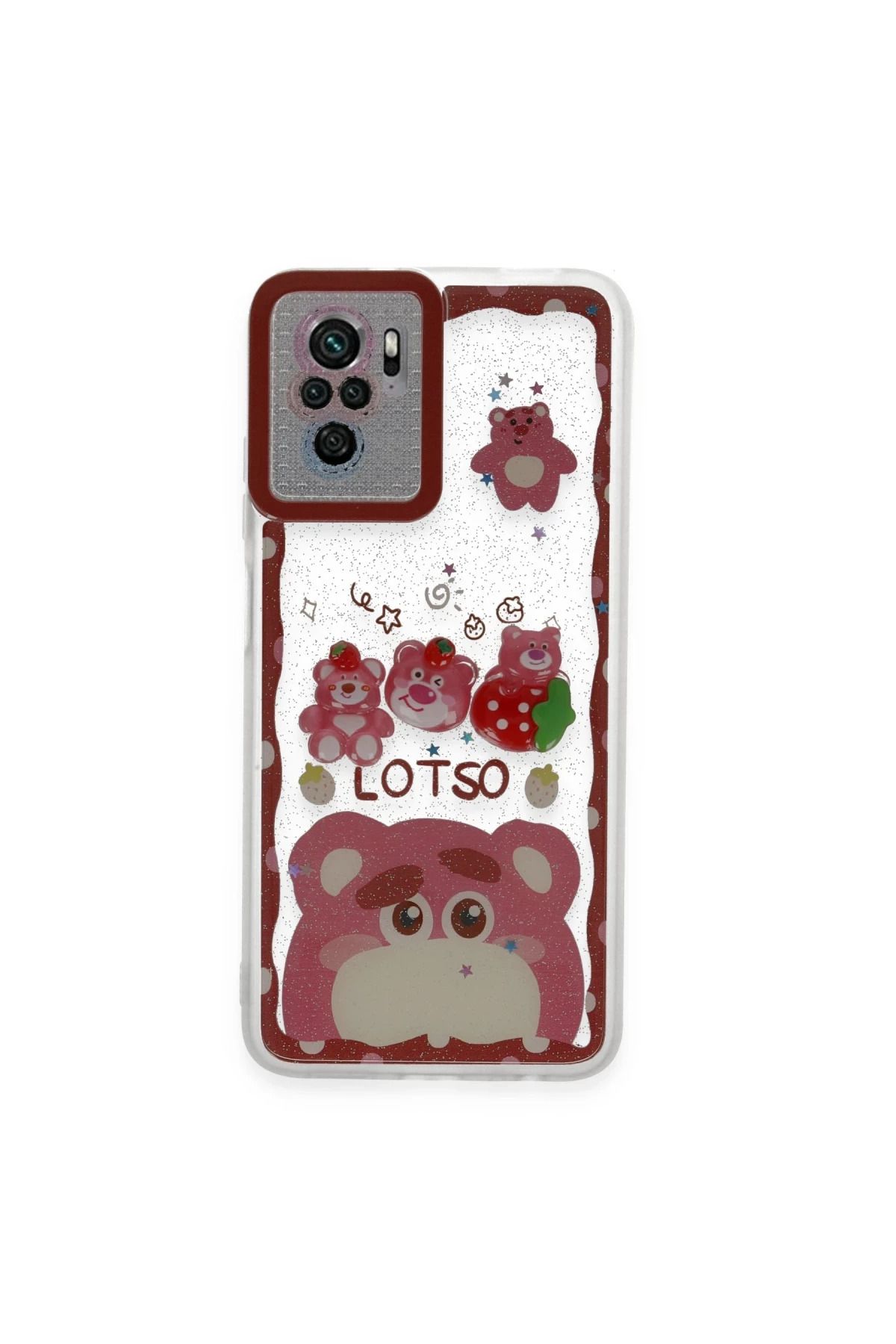 Toptan Bulurum Xiaomi Redmi Note 10 Kılıf Sweet Desenli Silikon Kapak - Pembe