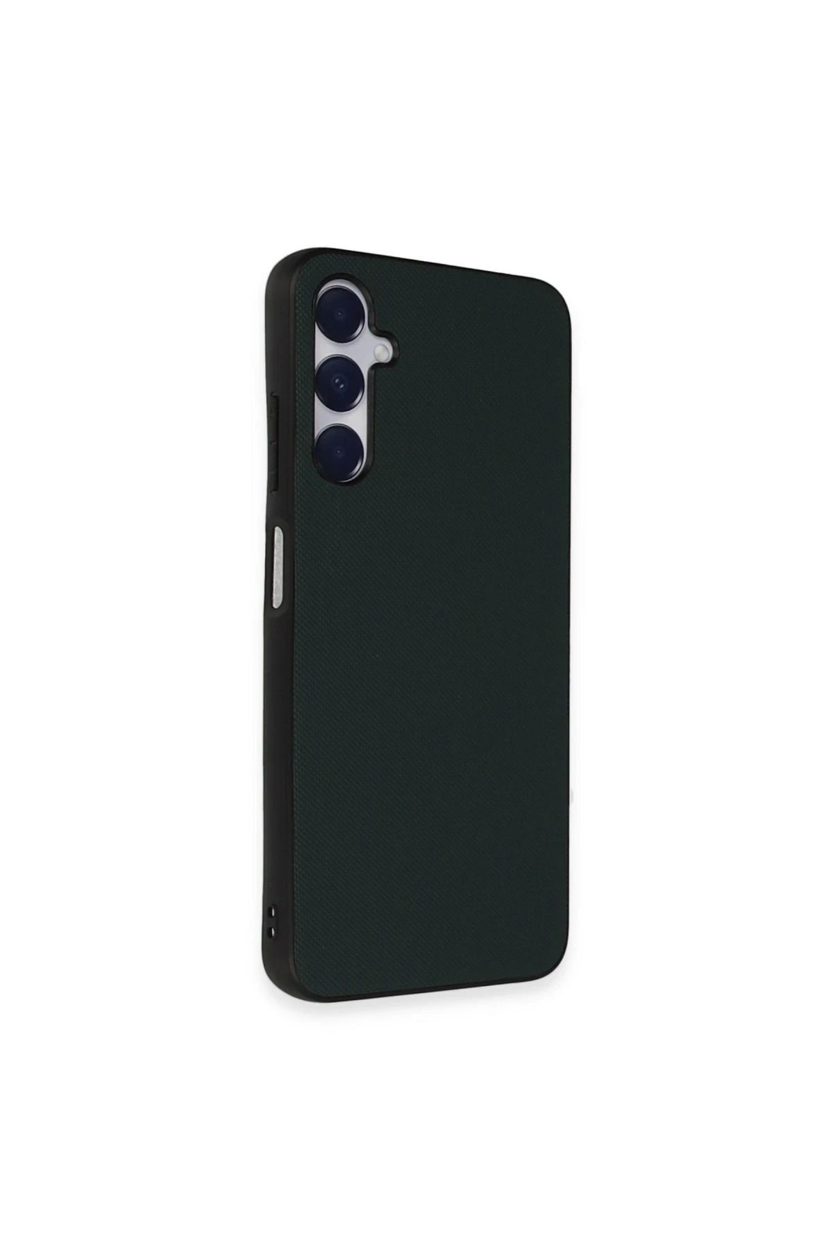 Toptan Bulurum Samsung Galaxy A35 5G Kılıf Taft Kapak - Koyu Yeşil