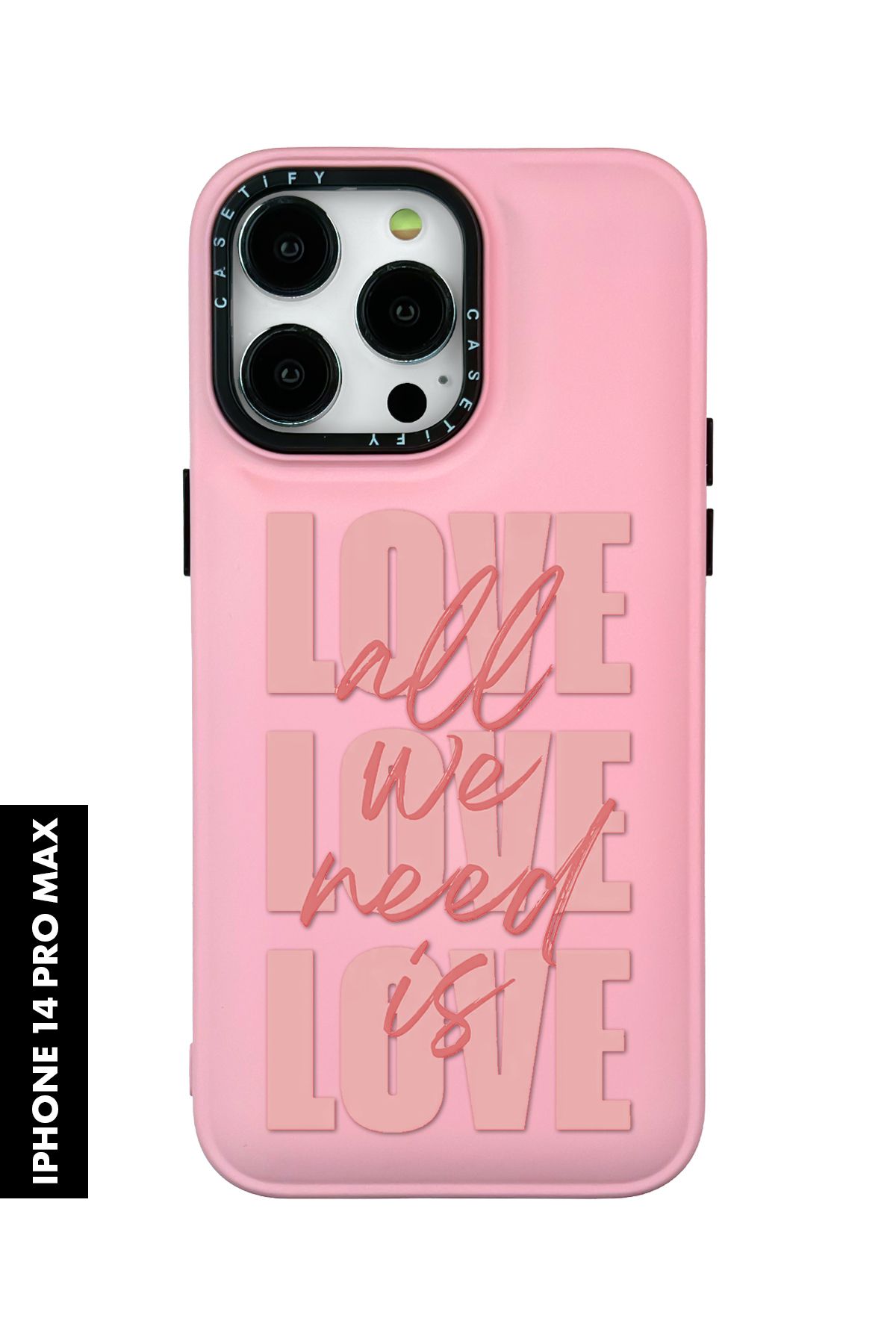 mooodcase iPhone 14 Pro Max Uyumlu Need is Love Desenli Silikonlu Pillow Kılıf