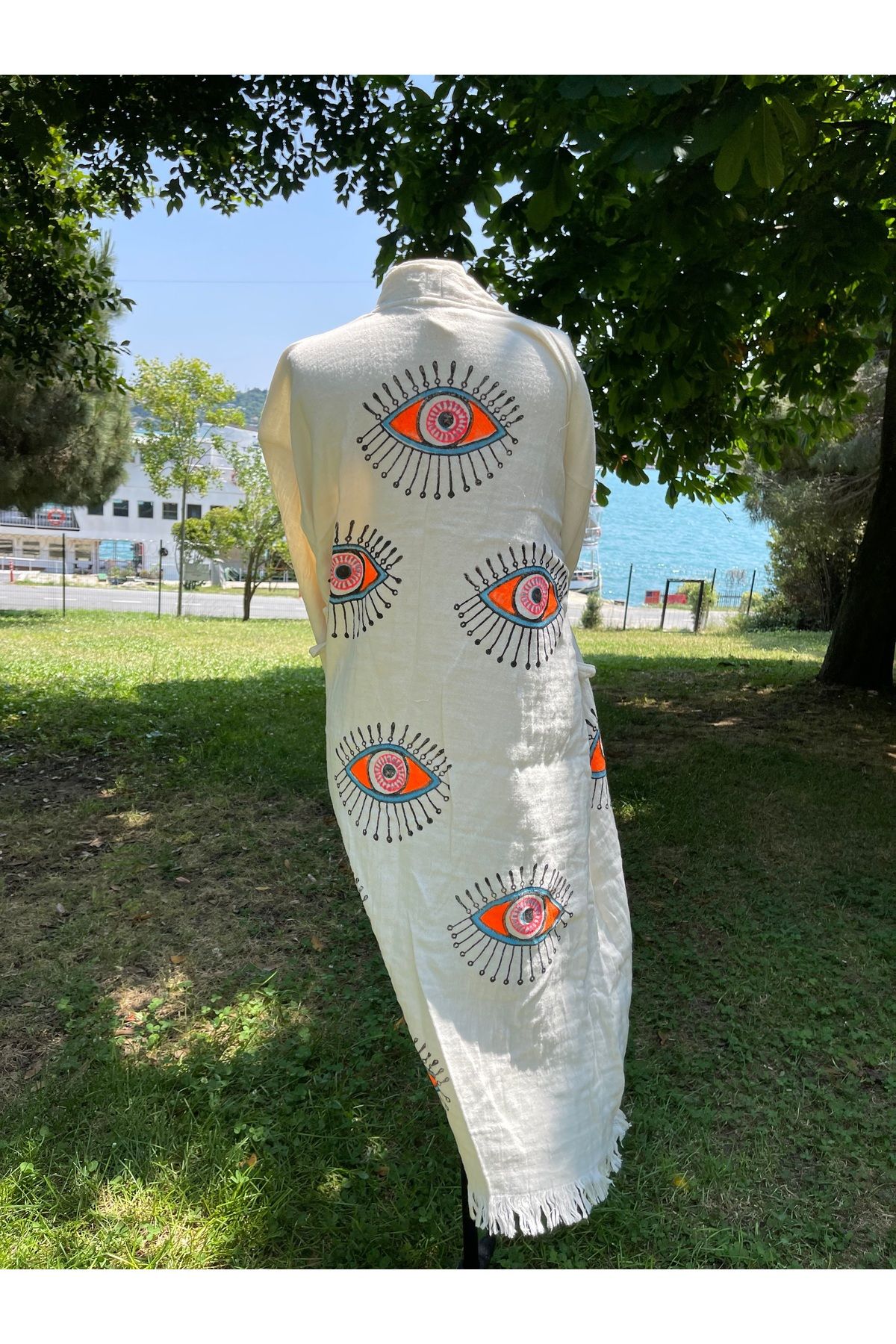 Madame Lucid Müslin Taş Baskı Kimono Pareolar