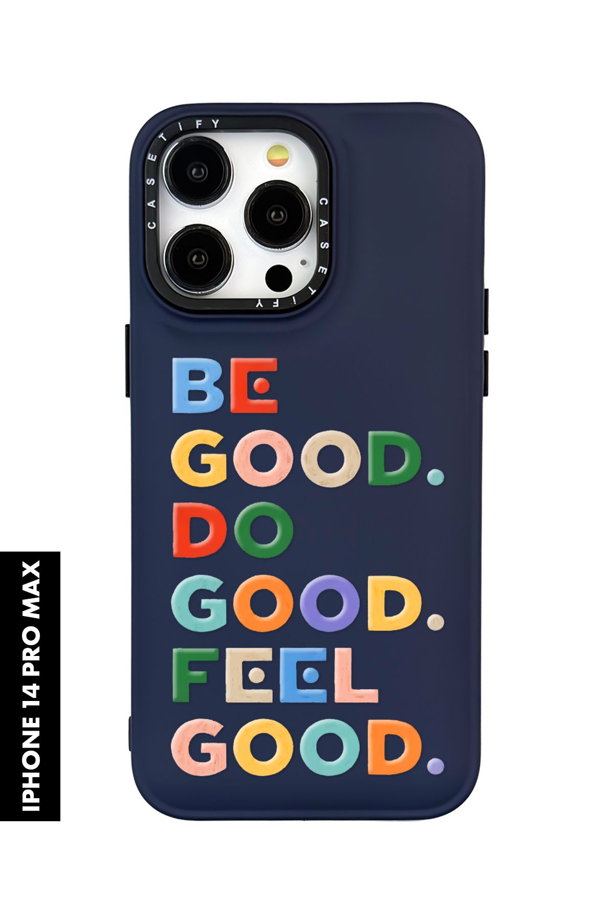 mooodcase iPhone 14 Pro Max Uyumlu Feel Good Desenli Silikonlu Pillow Kılıf