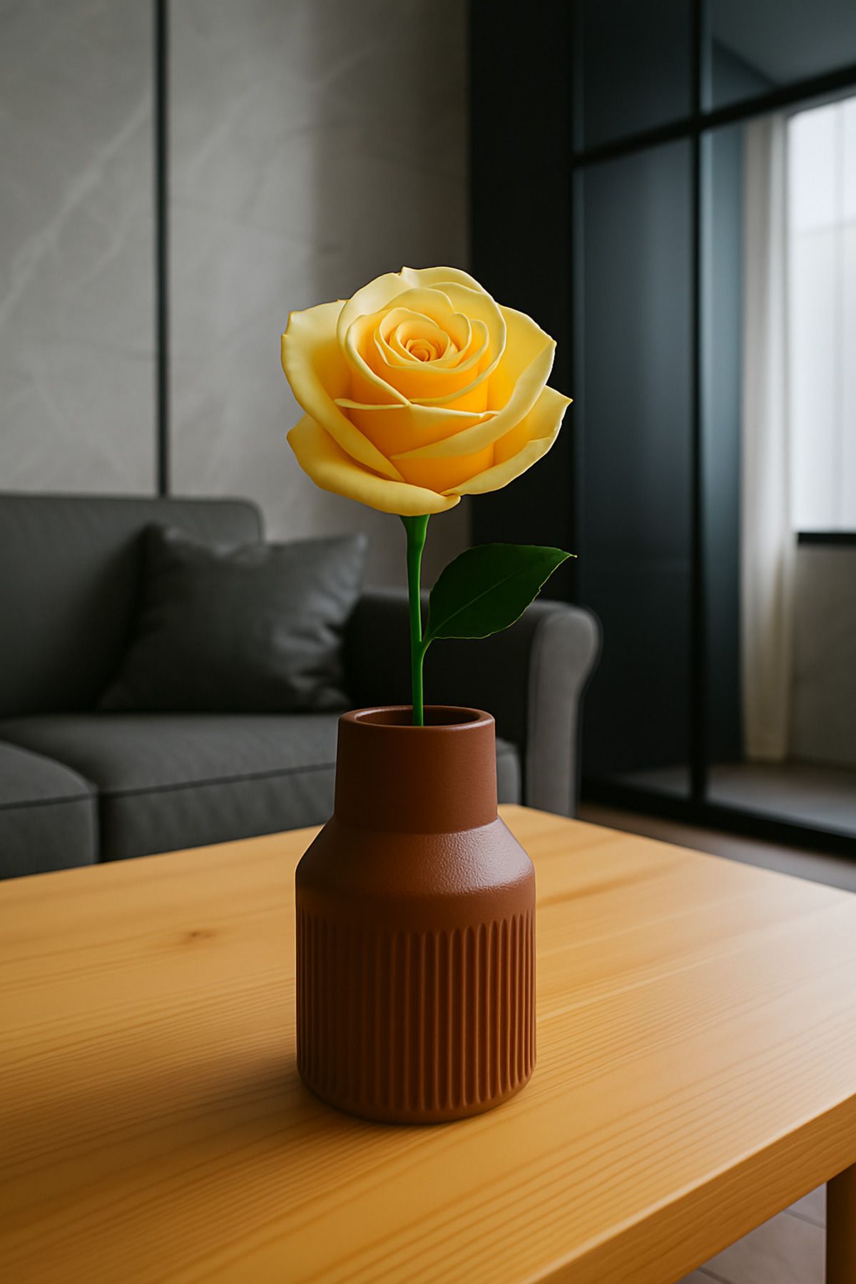 Tomris Maison Minimal Vazo - Dekoratif Masa Üstü Mini Vazo | El Yapımı Beyaz Vazo