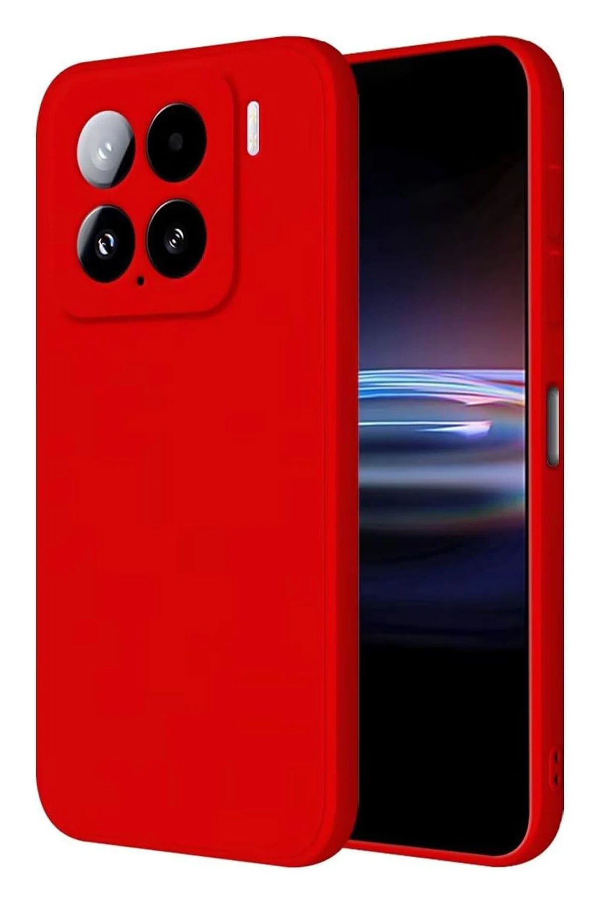 CepteToptan Xiaomi Mi 15 Kılıf Nano içi Kadife Silikon - Kırmızı
