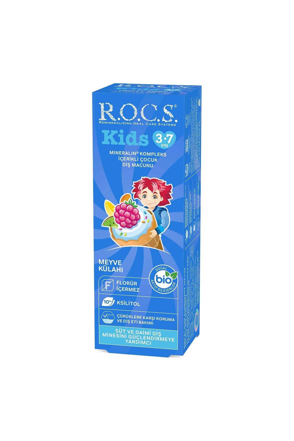 TYYLİ R.O.C.S.Kids Diş Macunu 3-7 Yaş 35 ml Meyve Külahı