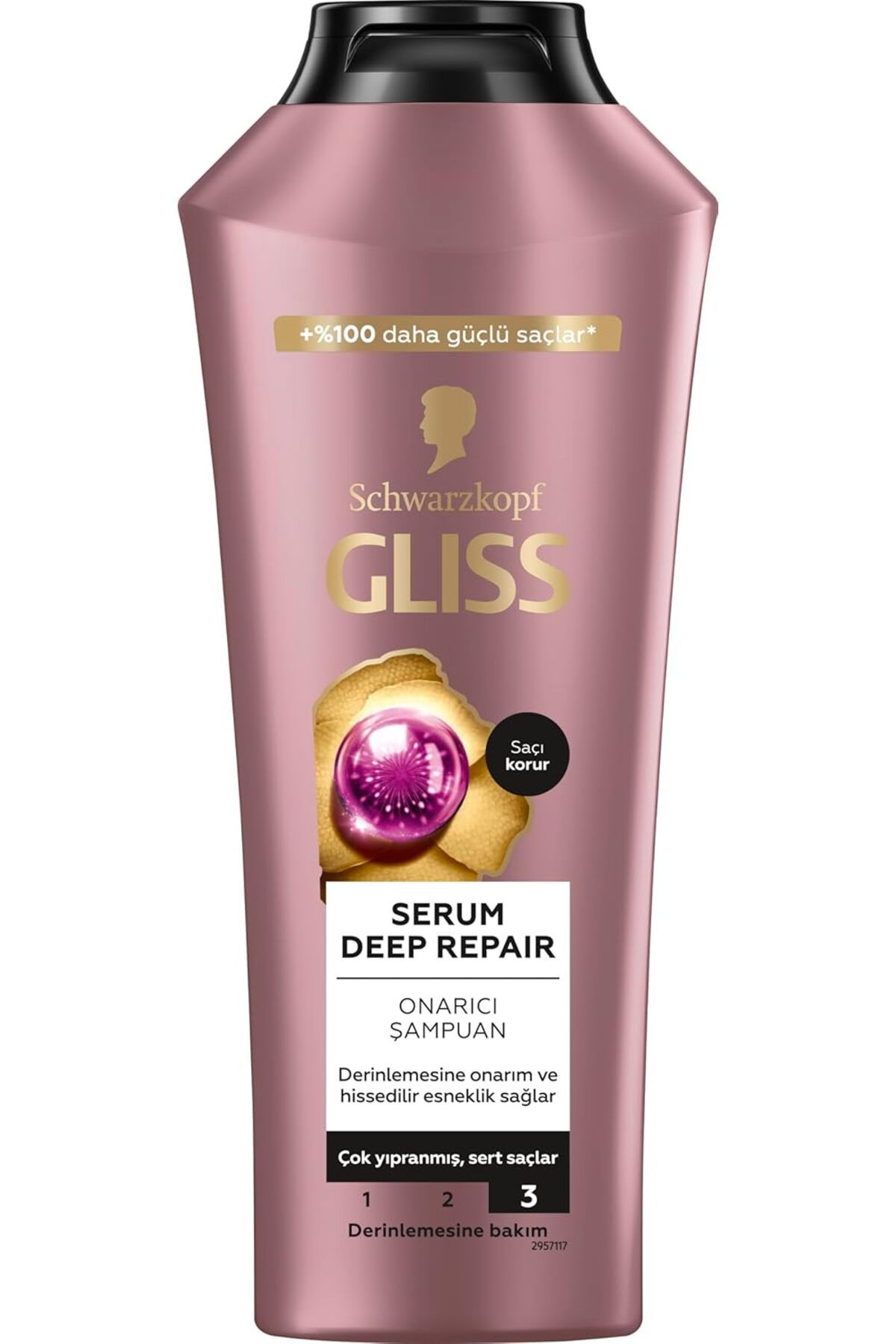 Glissa Gliss Serum Deep Repair Biotin Kompleksi ve Şakayık Çiçeği Özlü Şampuan 400ml