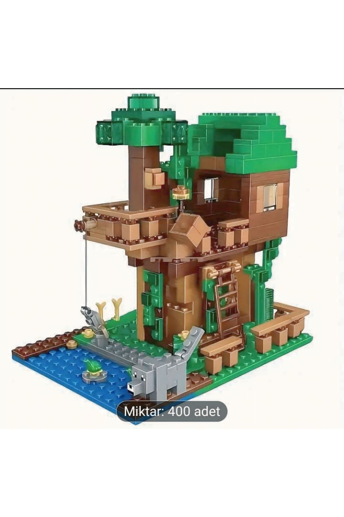 ASY Yeşil Lego Ağaç Evi Seti 400 Parça