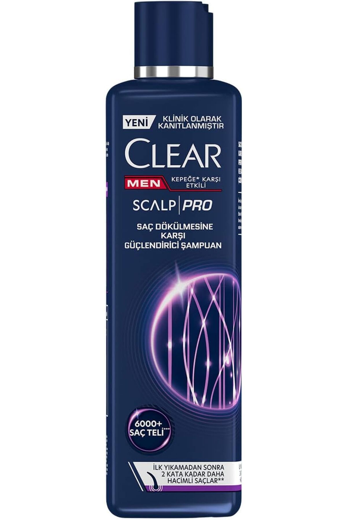 CLEARTEST Clear Men Scalp Pro Güçlendirici Şampuan Saç Dökülmesine ve Kepeğe Karşı Etkili 300 ml