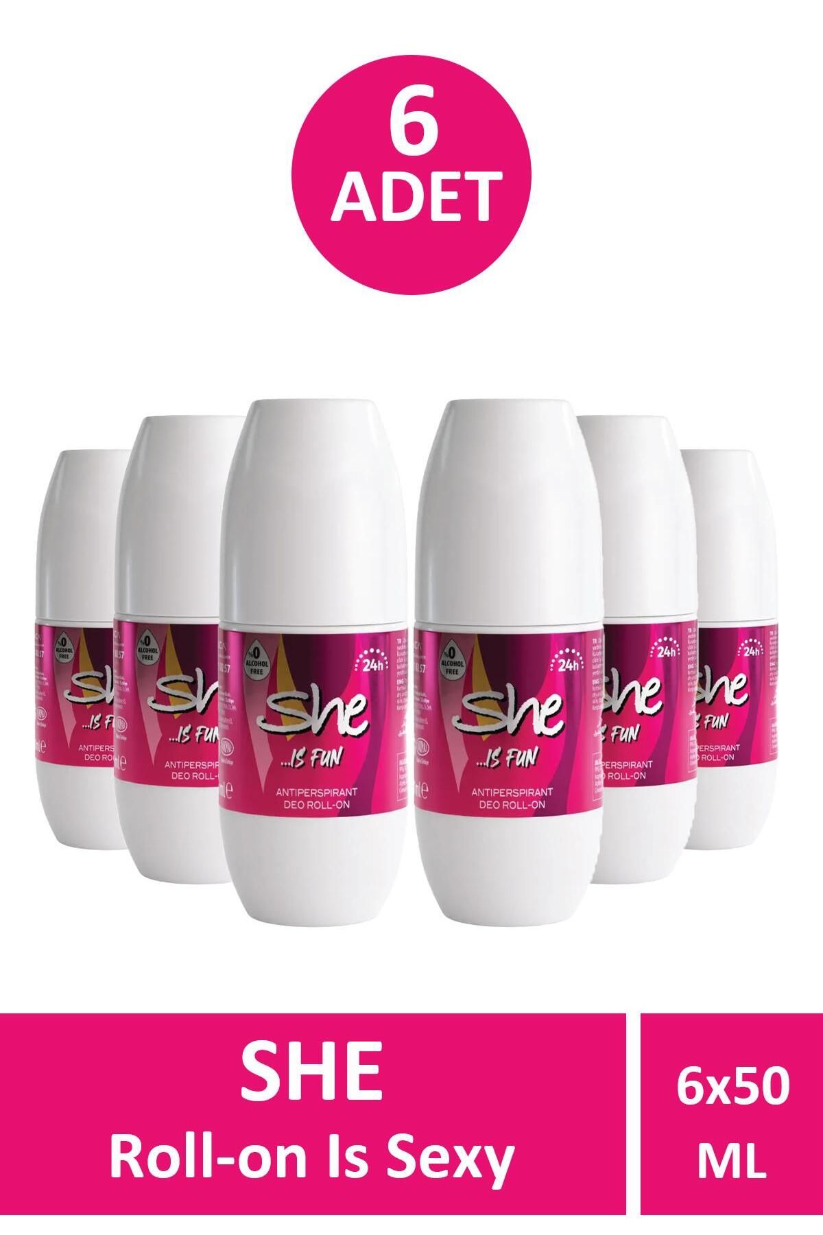 Seddar Collection She Is Fun Roll-On Kadın 50 ml 6 Adet