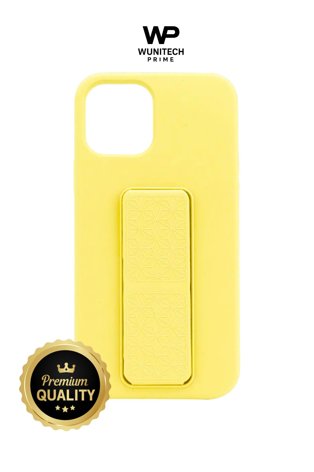 WUNİT Apple Iphone 15 PRO Uyumlu Stantlı Renkli Silikon kılıf
