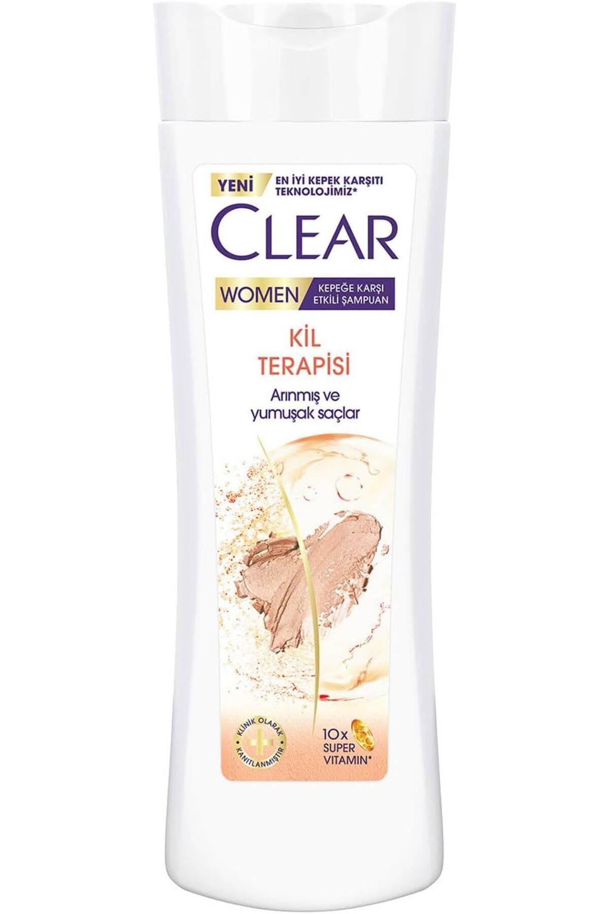 CLEARTEST Clear Women Kil Terapisi Arınmış ve Yumuşak Saçlar Kepeğe Karşı Etkili Şampuan 350 ml