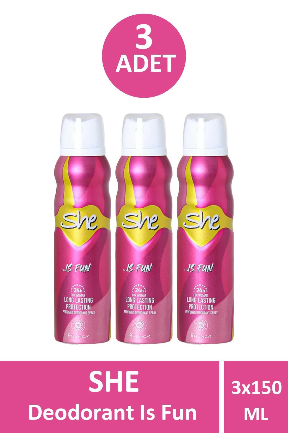Seddar Collection She Is Fun For Women Deodorant Sprey 150 ml 3 Adet