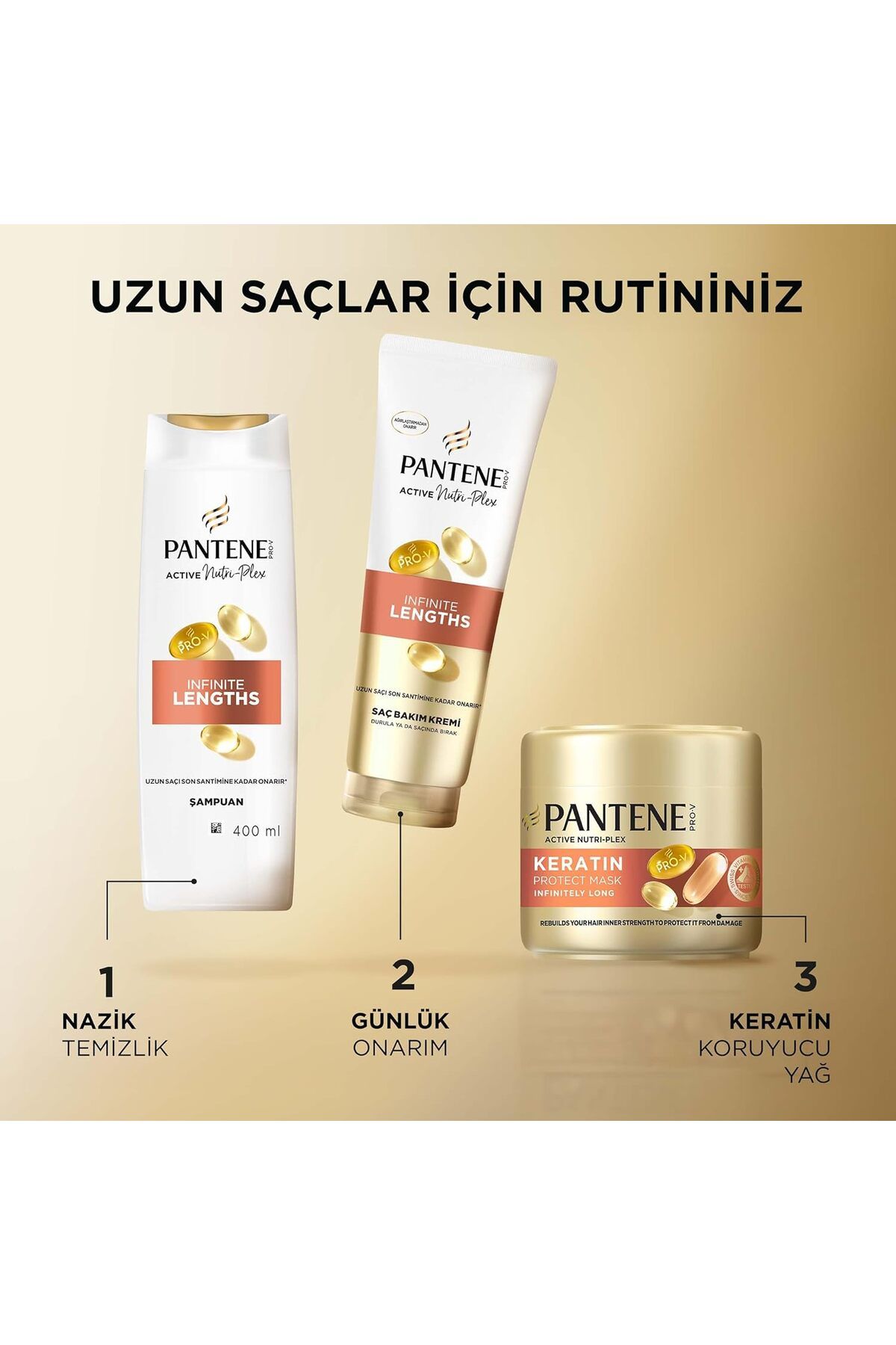 Pantene-Infinite Length Shampoo 400 ml 5