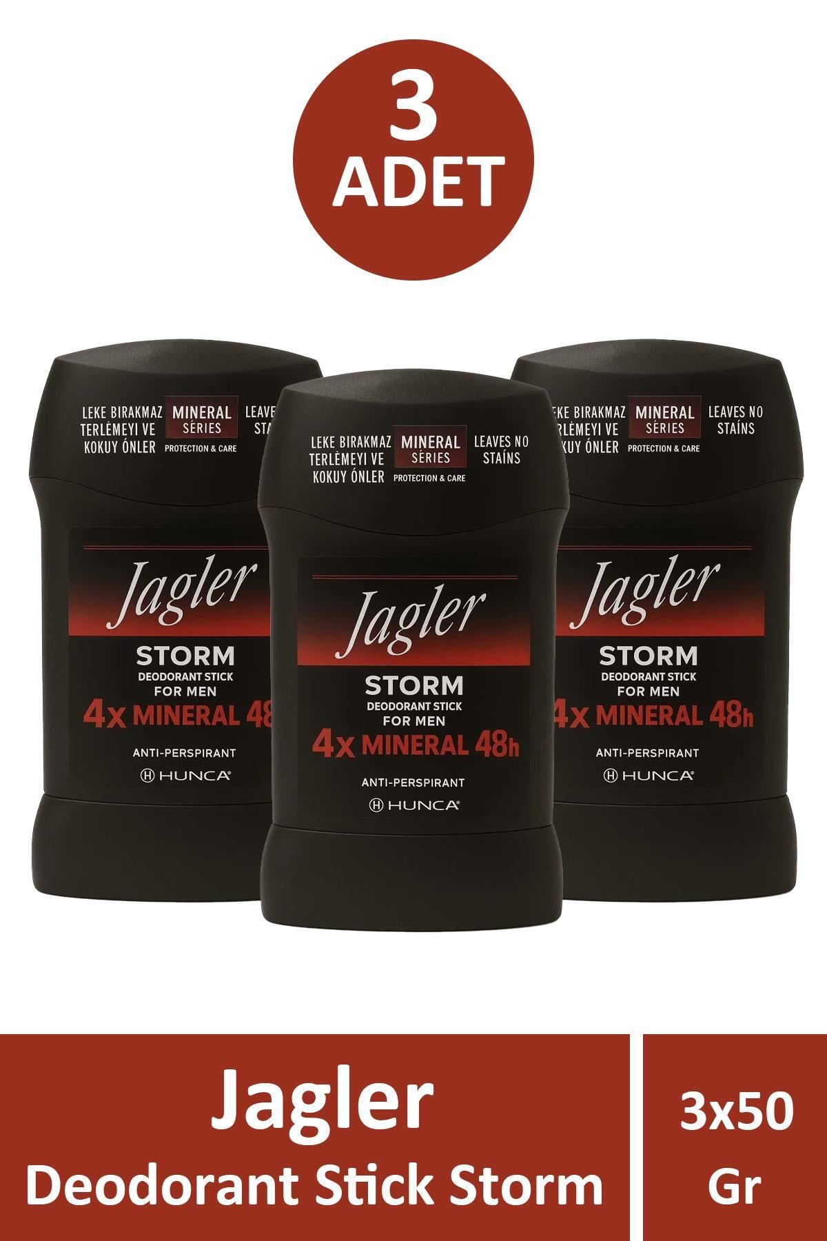 Seddar Collection Jagler Storm Deodrant Stick For Men 50 gr 3 Adet