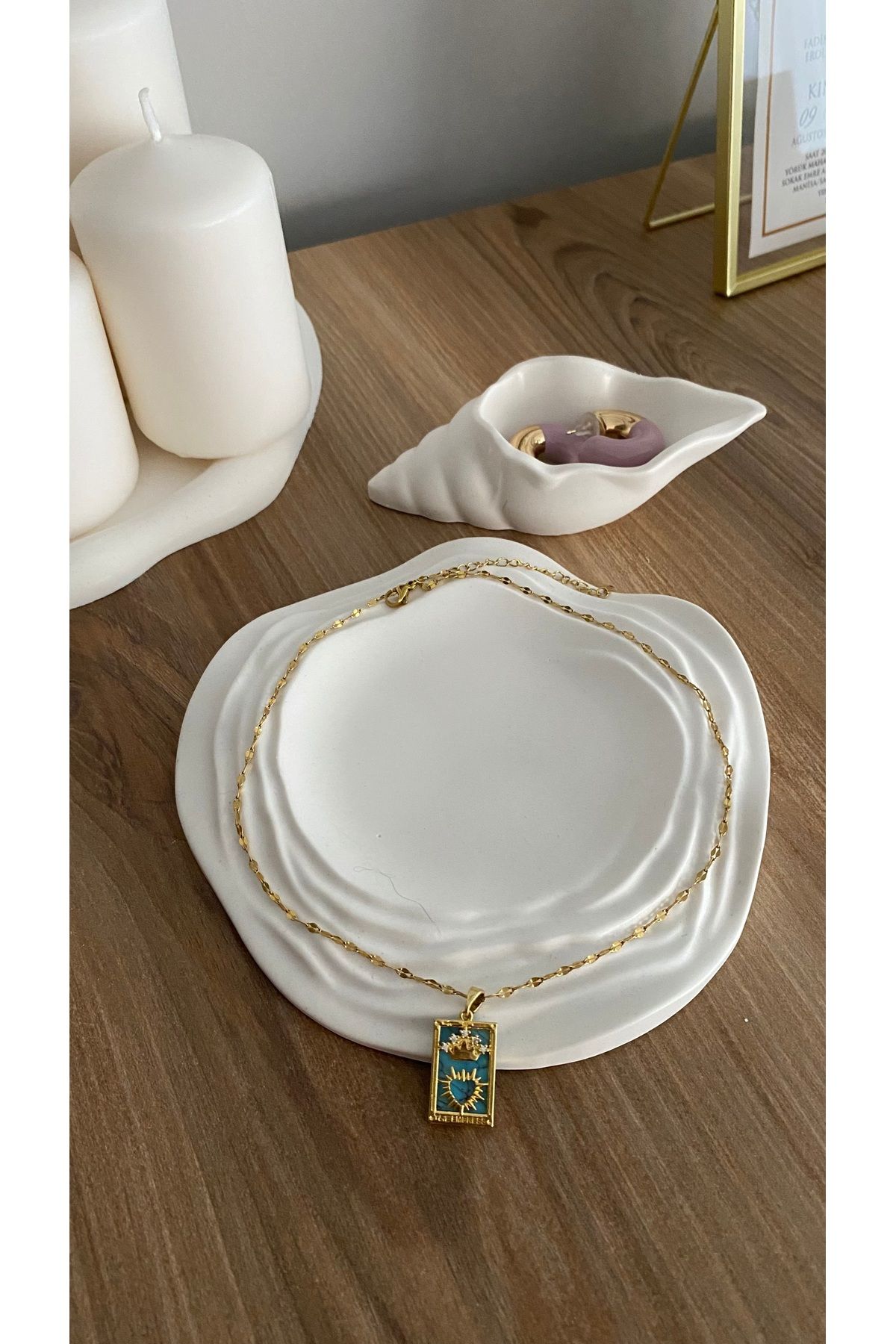 so'lis collection Bohem Alçı Takı Tabağı