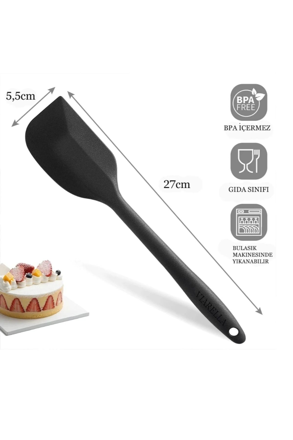 cephome güvenilir alışverişin adresi 2'li pasta krema seti kumş krema torbası-silikon spatula