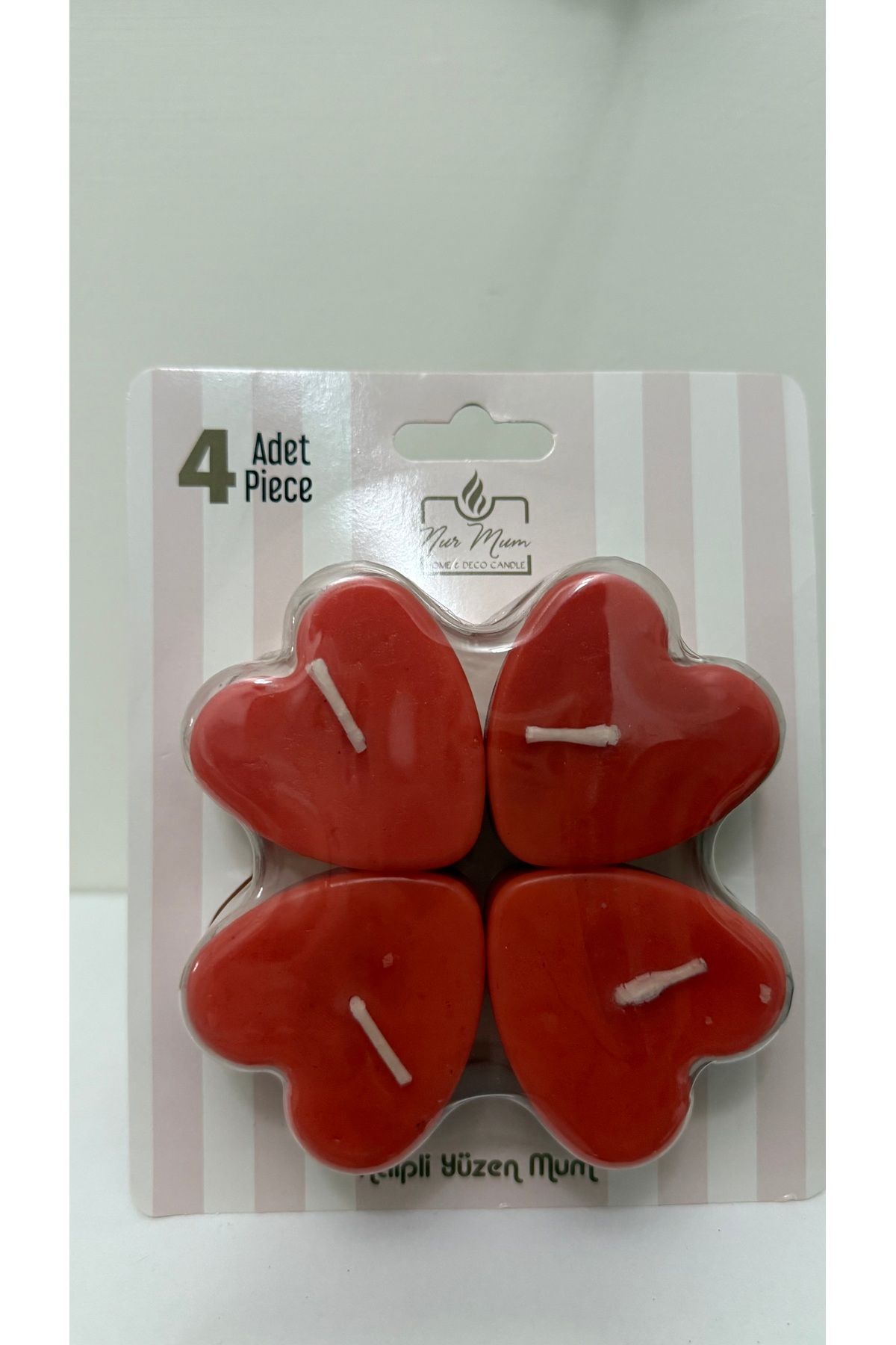 Dore Always Yüzen Kalpli Mum 4 lü