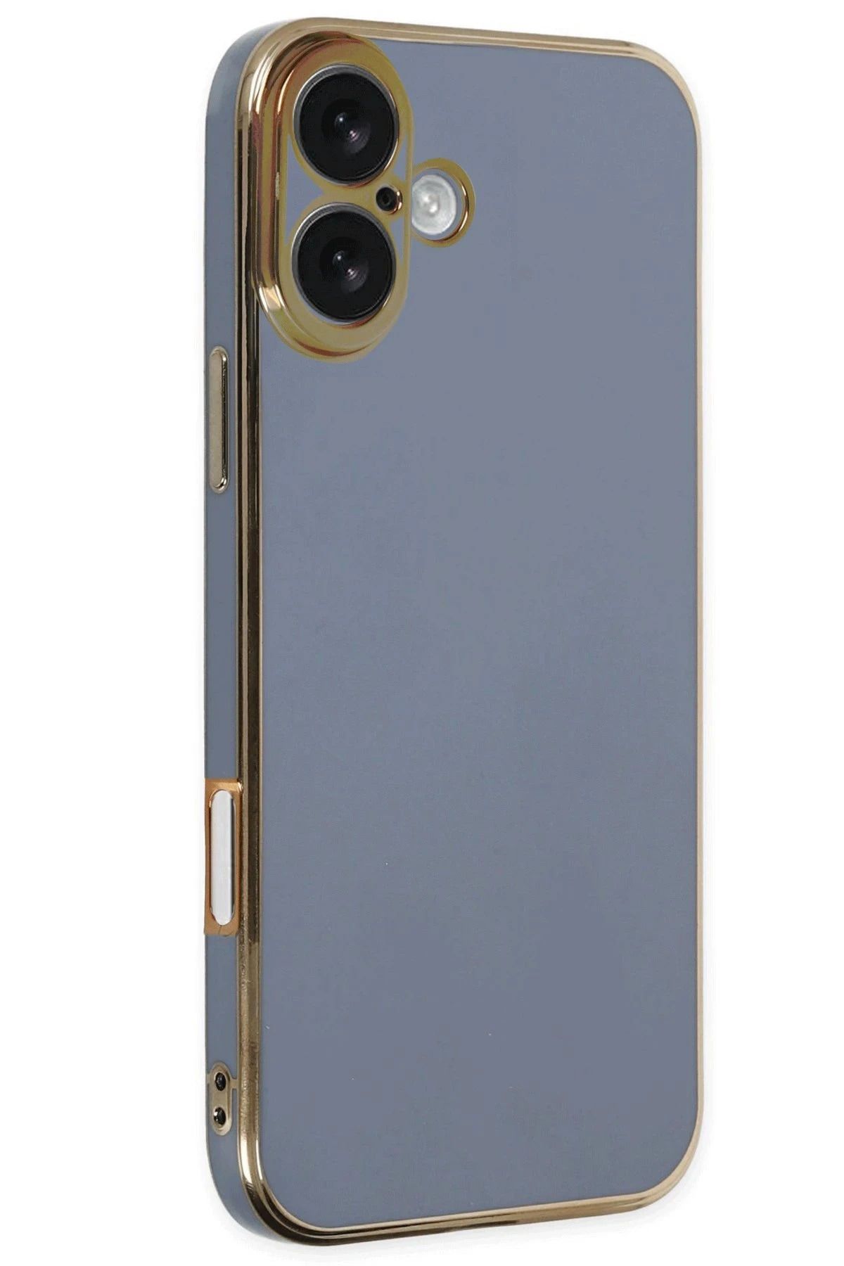 CepteToptan iPhone 16 Kılıf Volet Silikon - Mavi