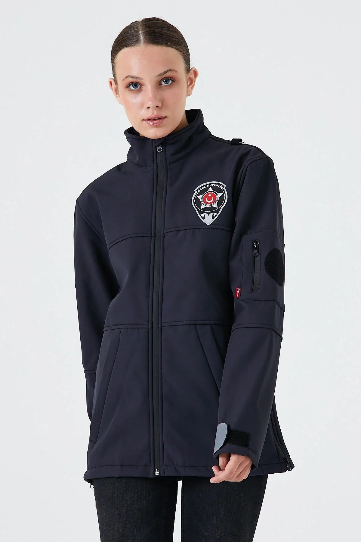 Butik Kadın Güvenlik Montu - Kışlık Softshell, Su Geçirmez