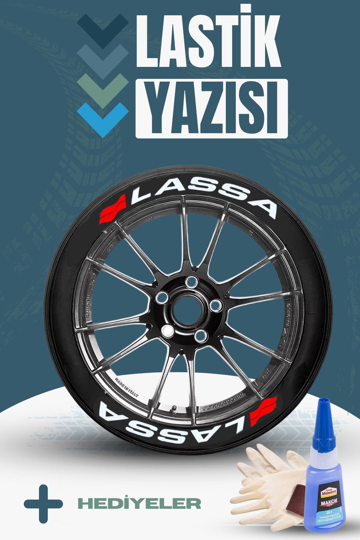 Baghes Lassa Motosiklet Ve Otomobil Araç 3d Oto Lastik Yazısı Sticker Arma Seti – 8 Adet
