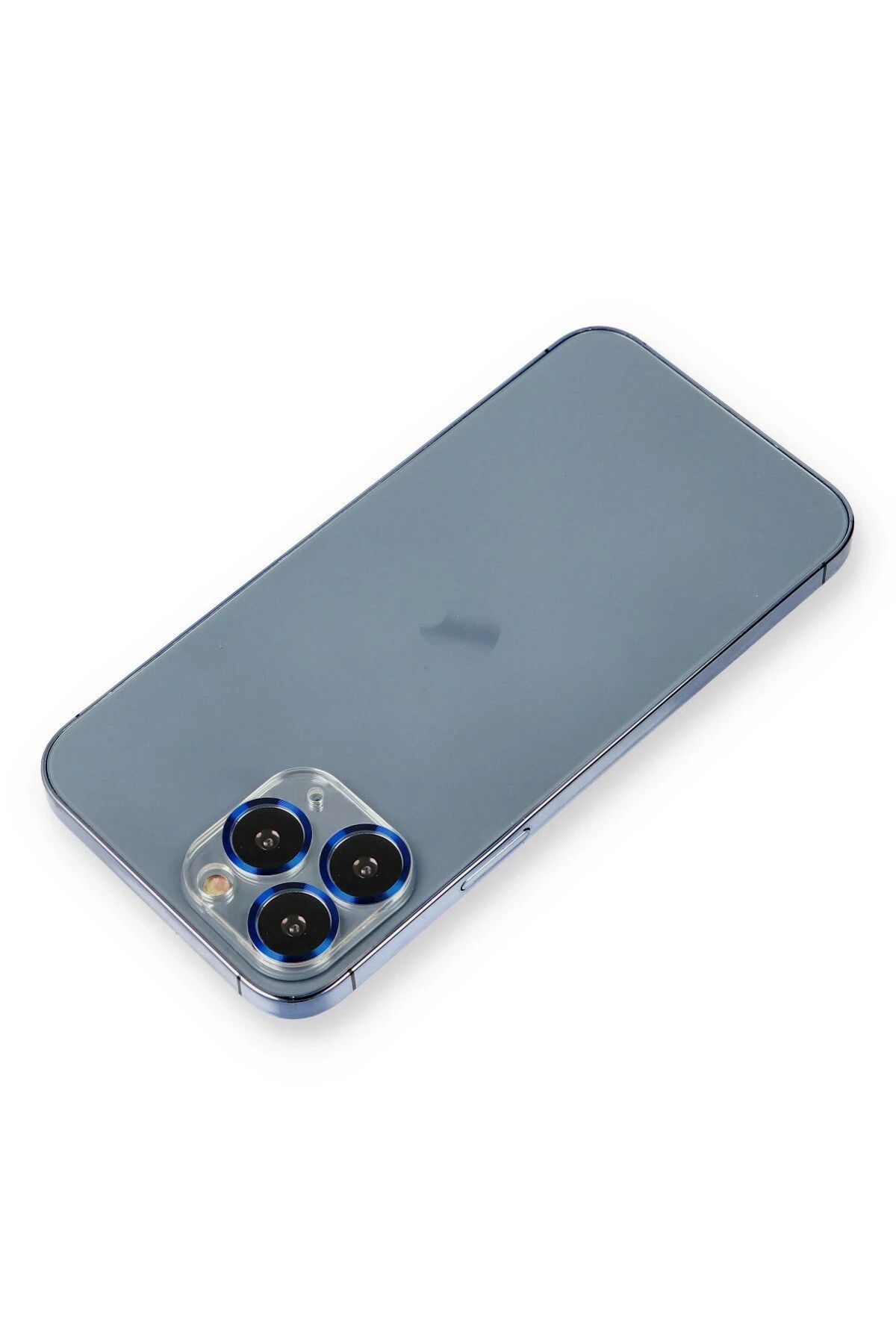 CepteToptan iPhone 11 Pro Max Uyumlu Kamera Lens Koruma Cam - Mavi