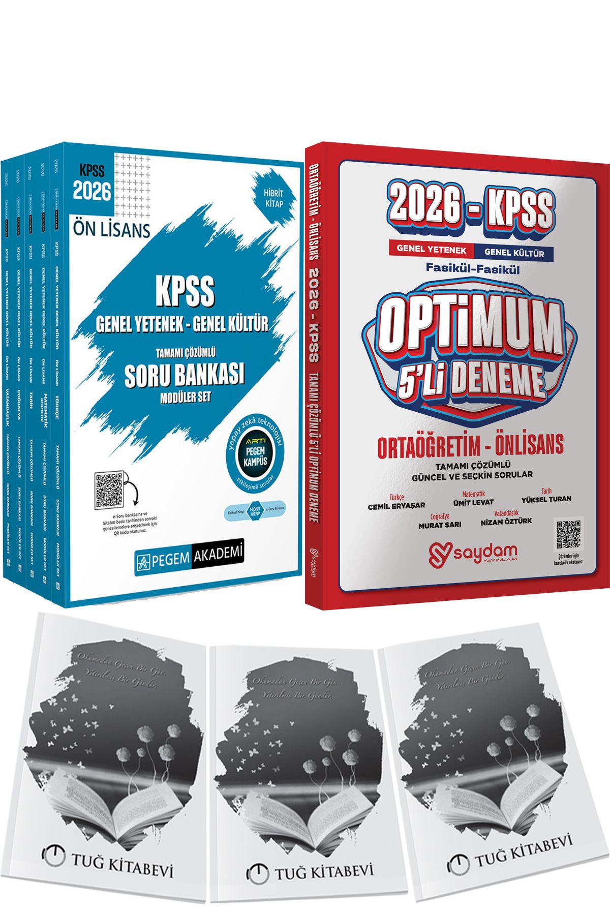 Pegem Akademi Yayıncılık 2026 KPSS Ön Lisans Soru Modüler Set Genel Yetenek Genel Kültür Çözümlü - Optimum 5 Deneme