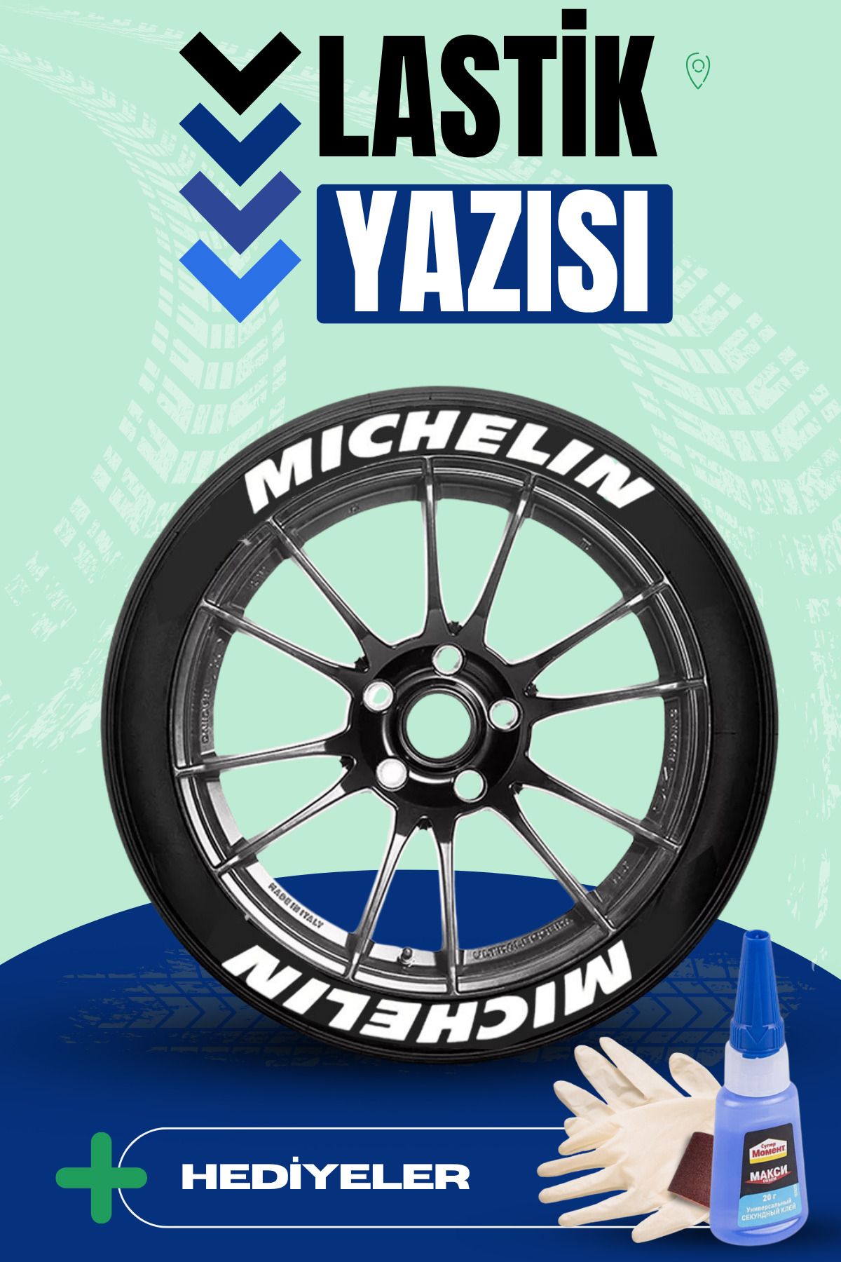 Baghes Motosiklet ve Otomobil Araç 3D Oto Lastik Yazısı Sticker Arma Seti – 8 Adet BGHSLSTK013