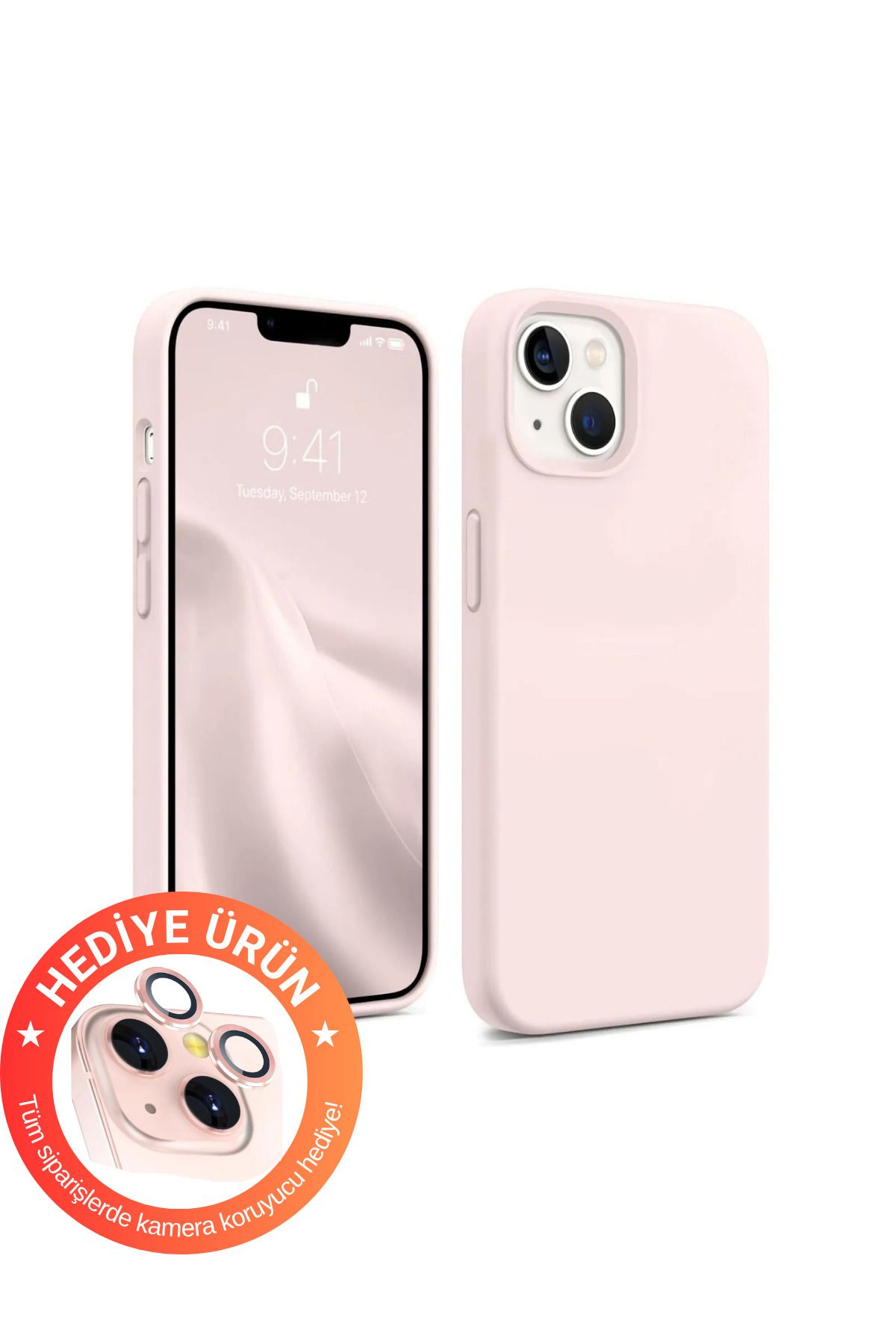 WUNİT Iphone 13 - 14 - 15 Uyumlu Içi Kadife Koruyucu Hediyeli Lansman Kılıf