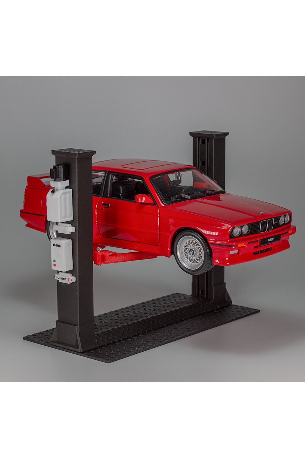 Flutura 1/24 Ölçek V Hareketli Diorama Lifti, Diorama Aksesuarı, Garaj Dioraması, 1:24