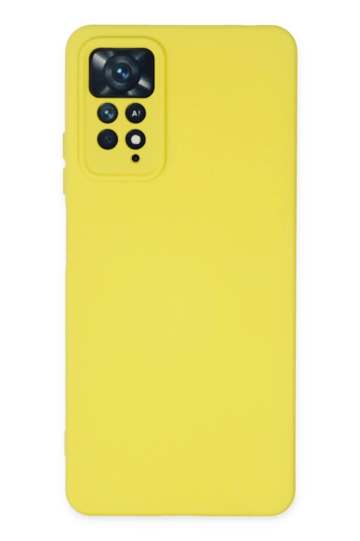 CepteToptan Xiaomi Redmi Note 11 Pro Kılıf Nano içi Kadife Silikon - Sarı