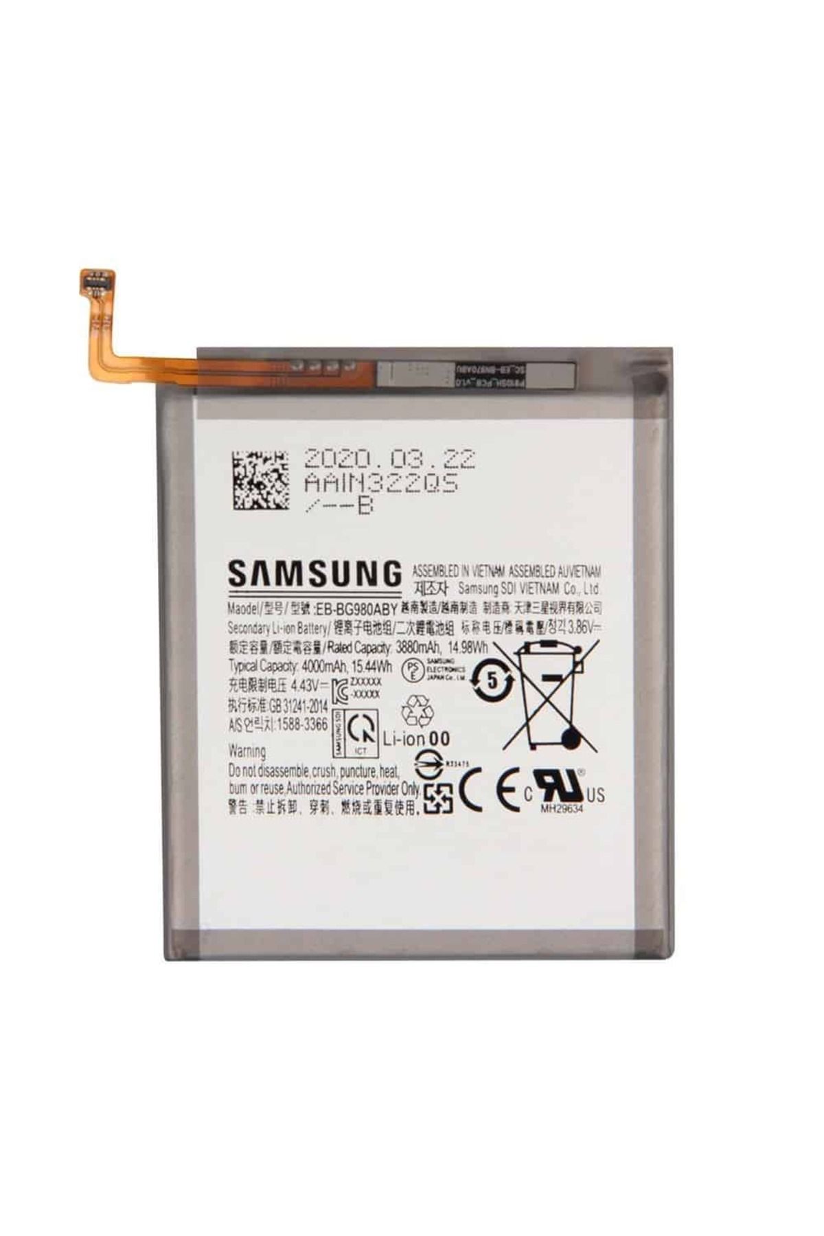 indirimplus SMSUNG Galaxy S20 G980 Batarya Pil S20 G980