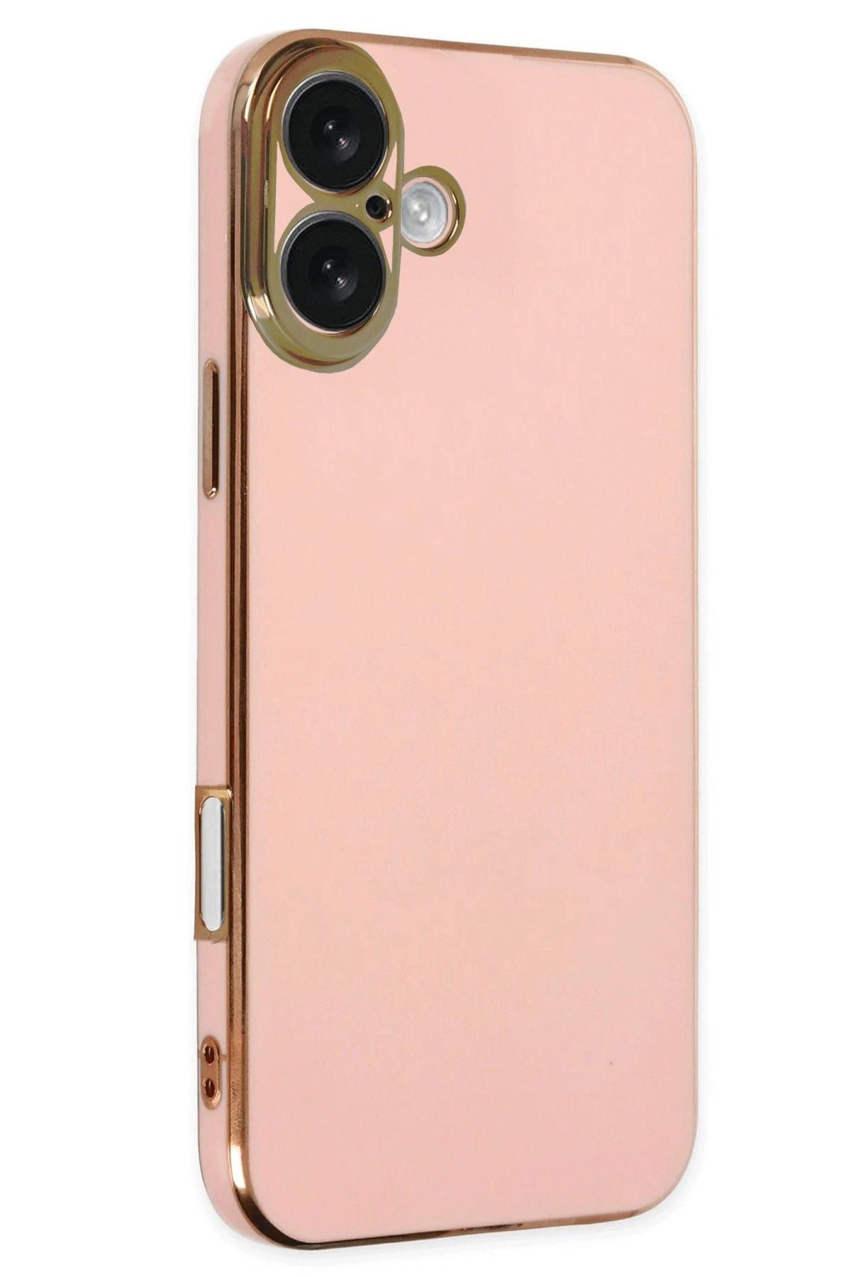 CepteToptan iPhone 16 Kılıf Volet Silikon - Pembe