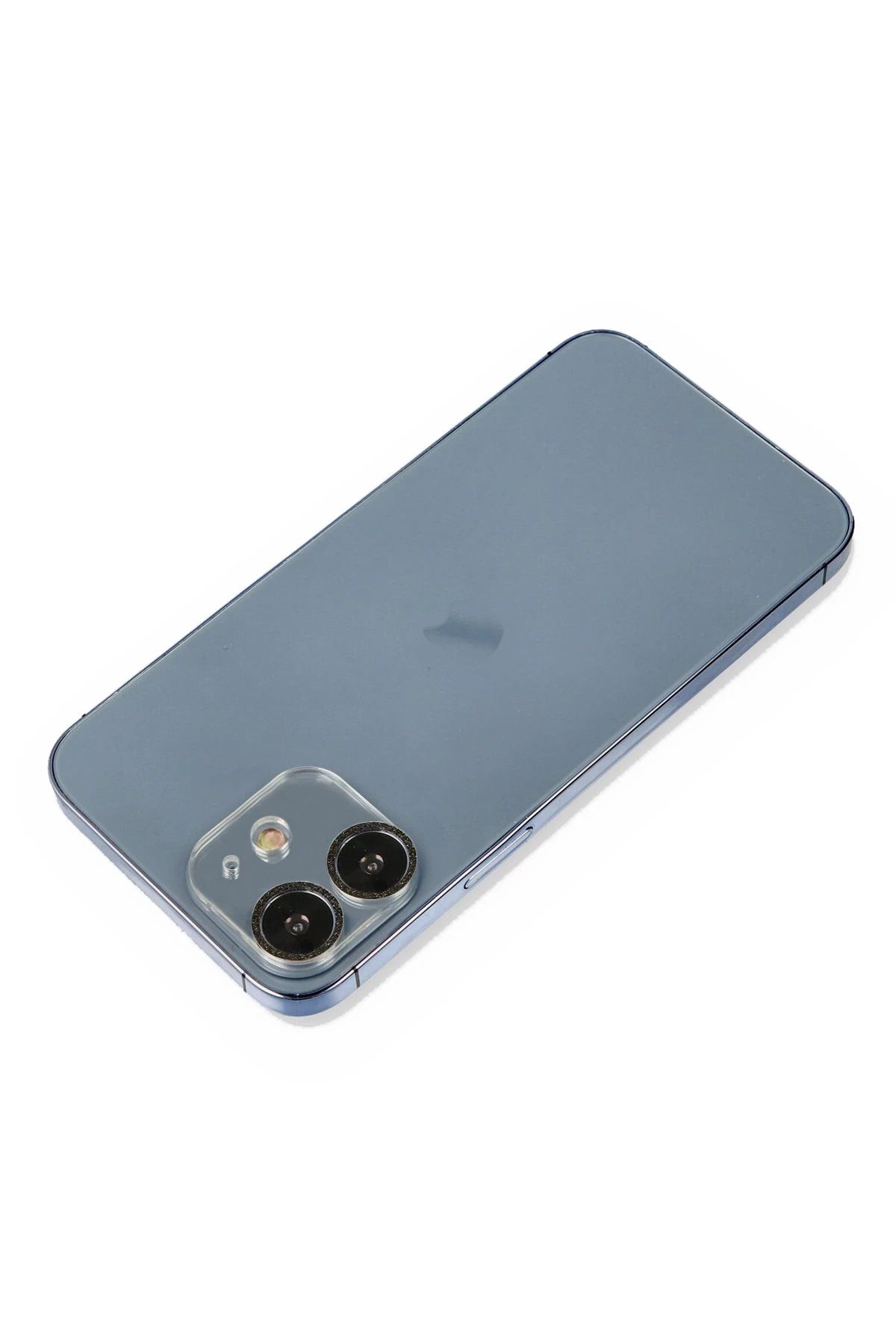 CepteToptan iPhone 12 Uyumlu   Shine Kamera Lens Koruma Cam - Siyah
