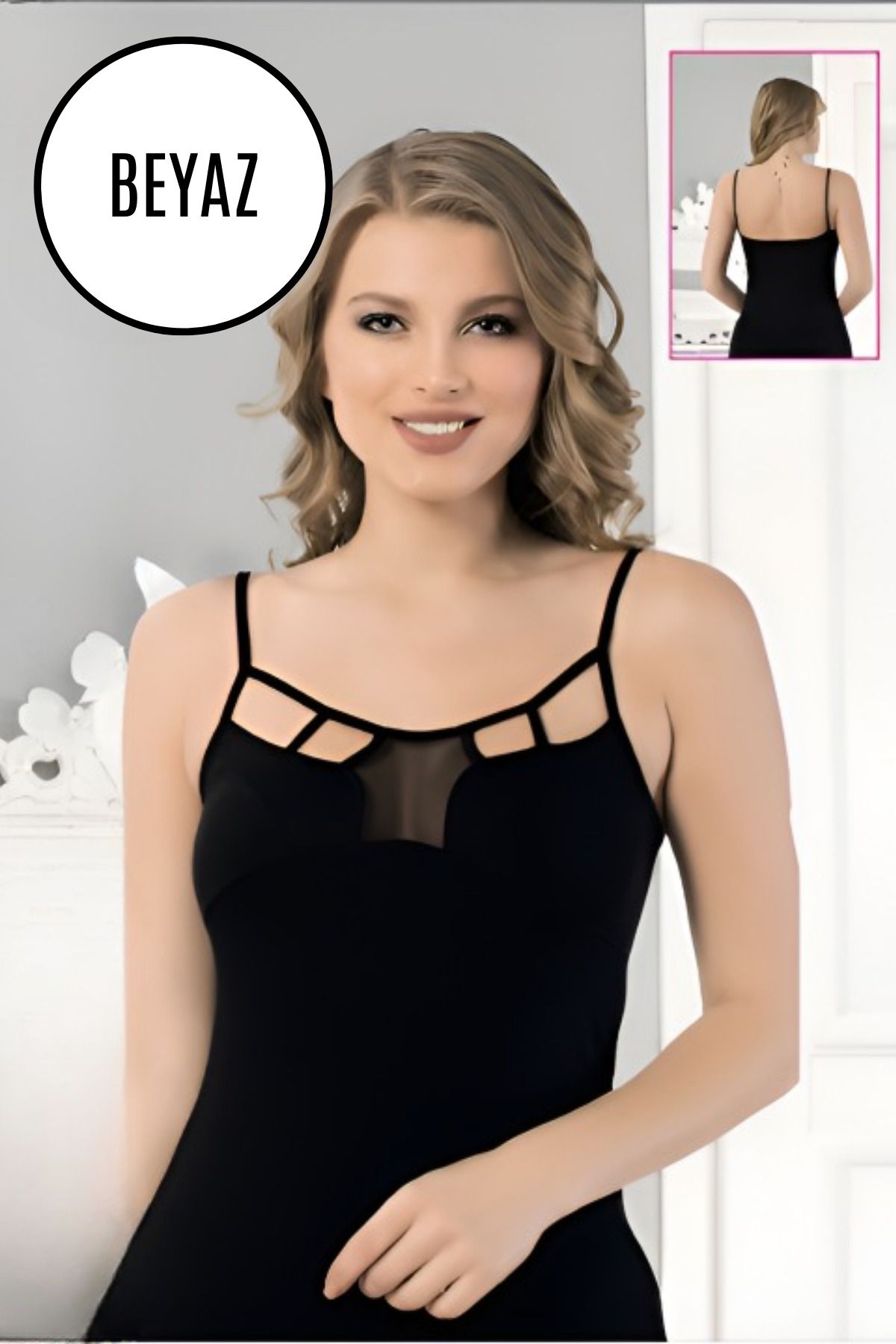 Altınay Kadın Askılı Atlet - %90 Pamuk (Lilitime)