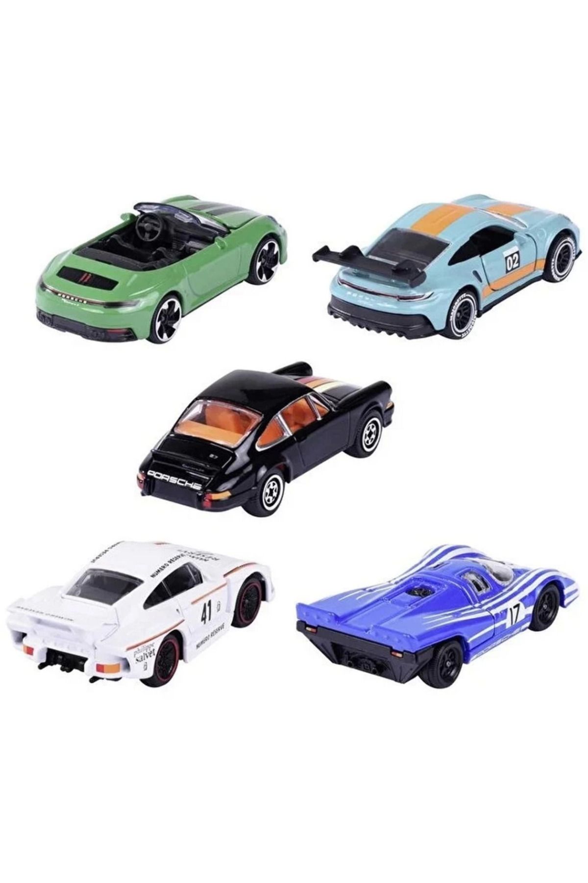 NW NessiWorld Nessiworld Majorette Porsche 5'li Set